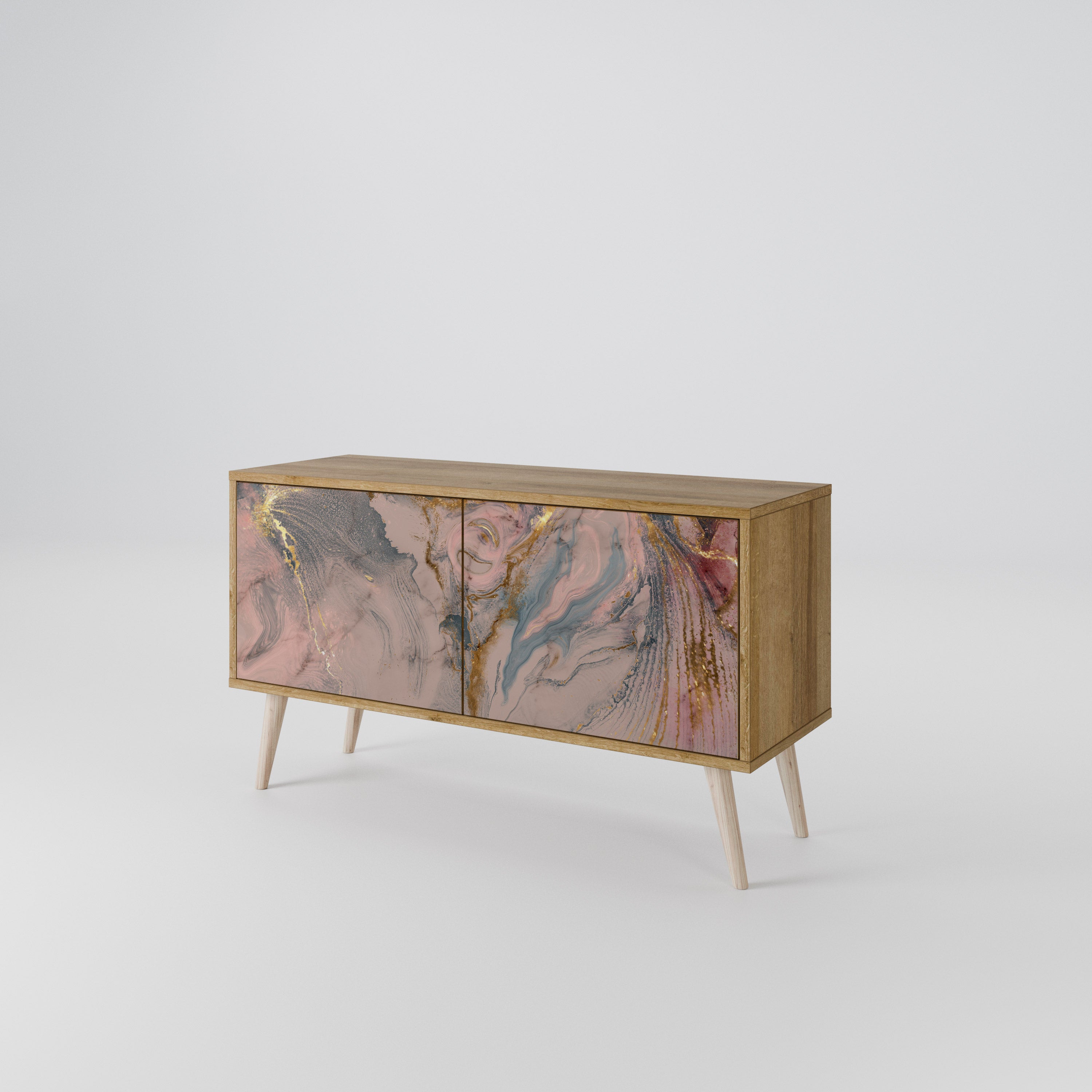 GILDED SWIRLS Kompaktowa szafka RTV 2-drzwiowa