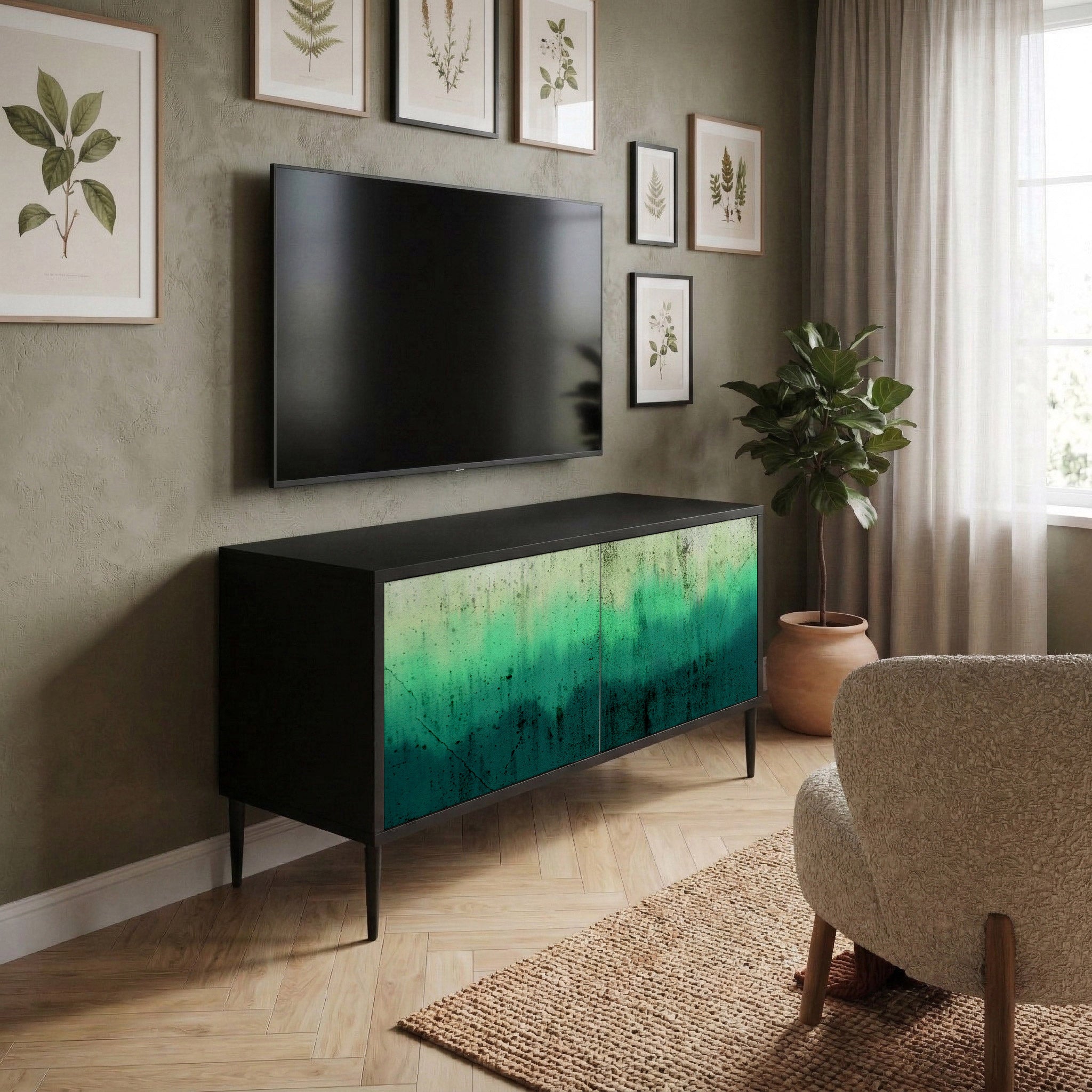 NORTHERN LIGHTS Kompaktowa szafka RTV 2-drzwiowa