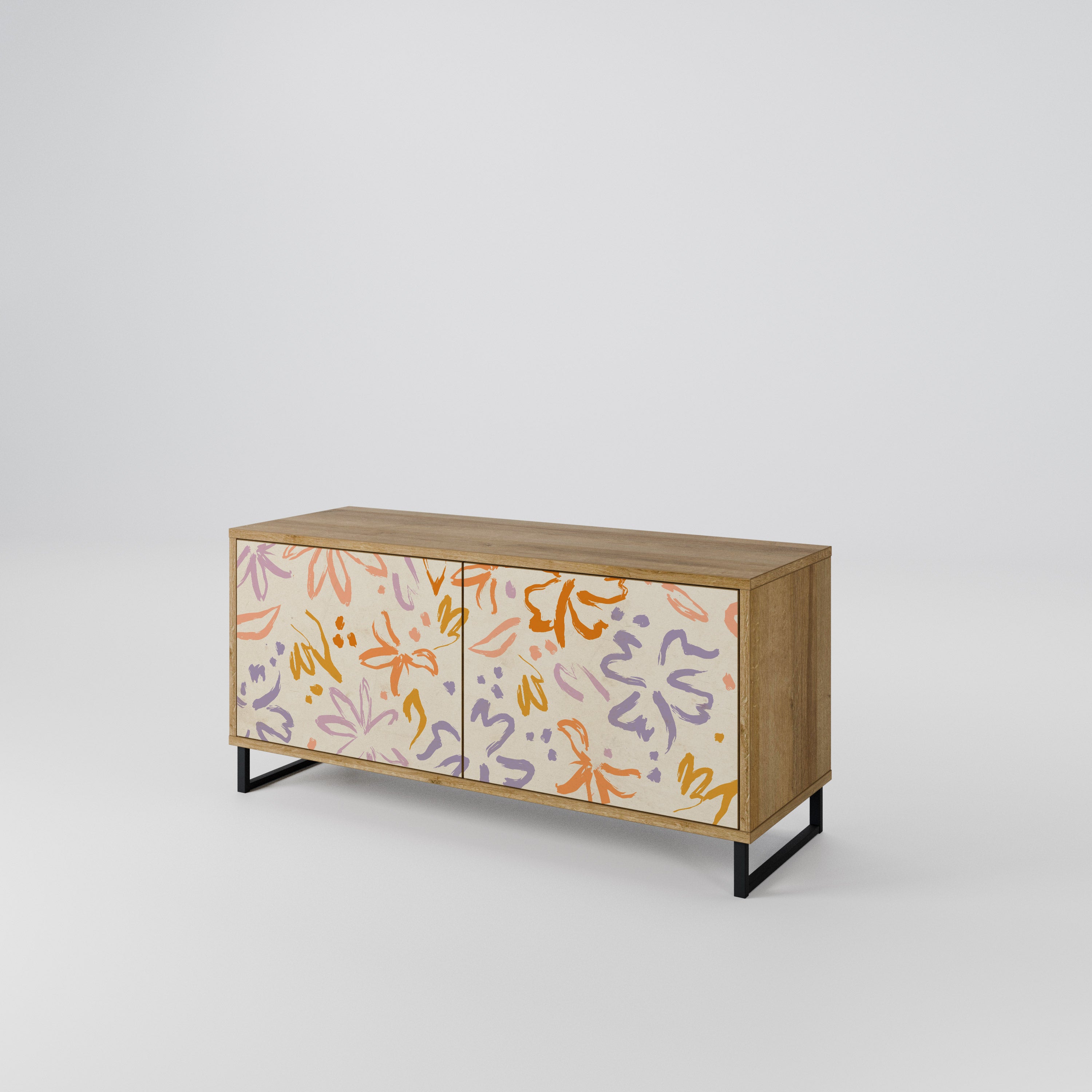 SPRING WHIMSY Kompaktowa szafka RTV 2-drzwiowa