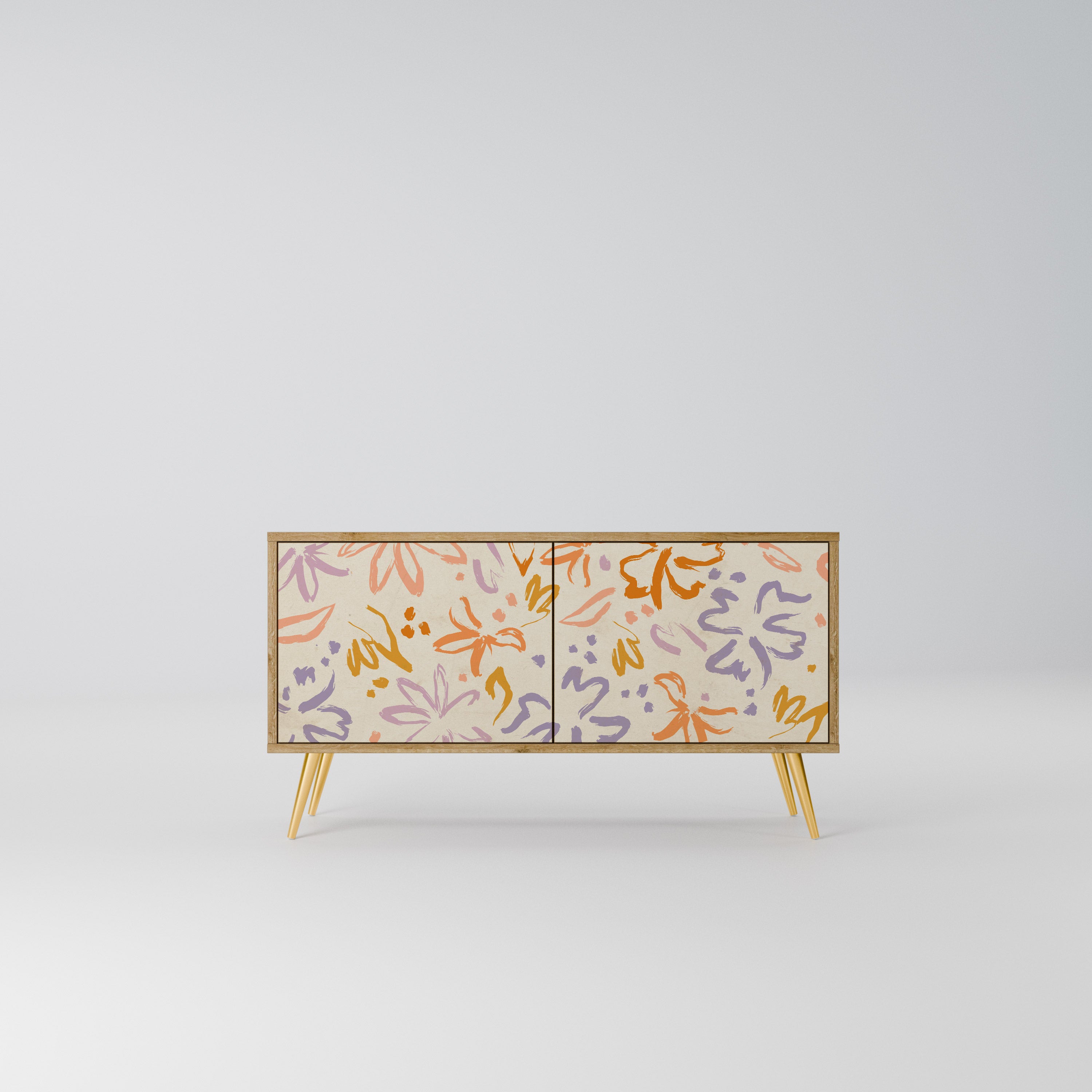 SPRING WHIMSY Kompaktowa szafka RTV 2-drzwiowa