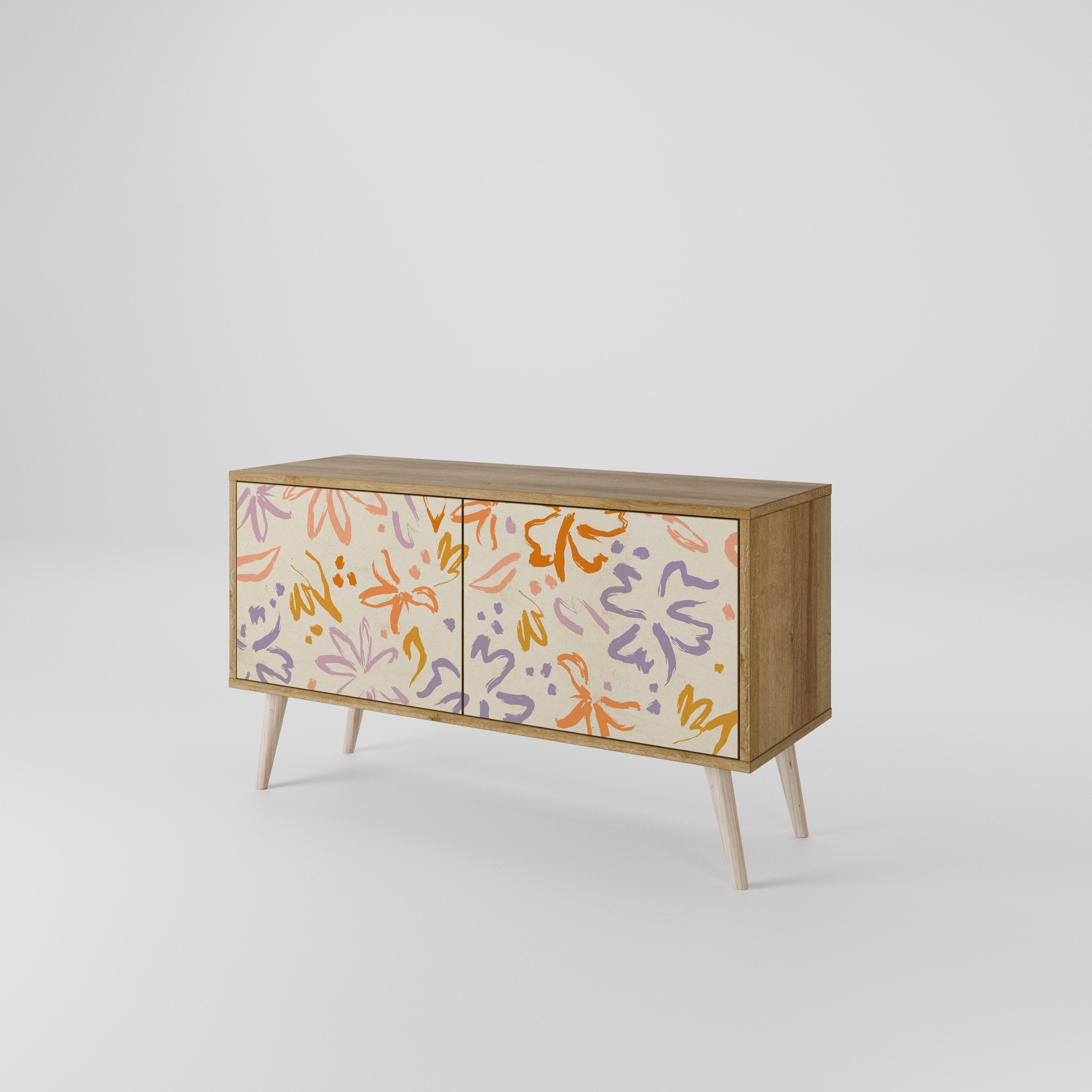 SPRING WHIMSY Kompaktowa szafka RTV 2-drzwiowa