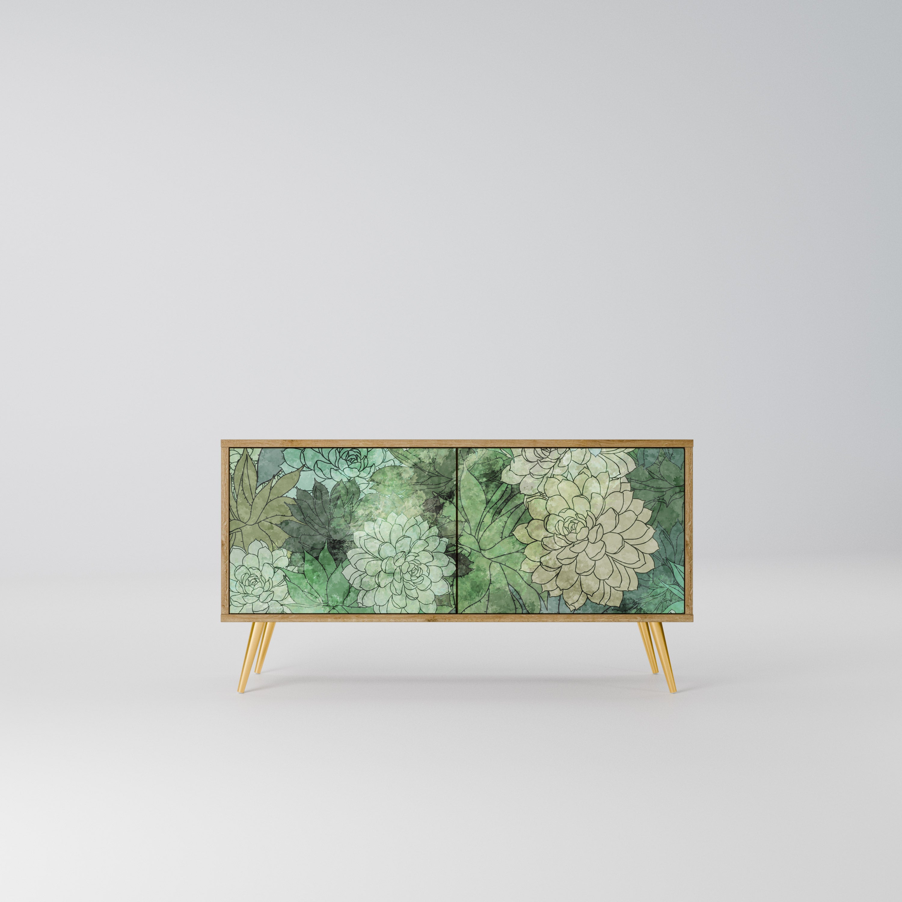 SUCCULENT CLUSTER Kompaktowa szafka RTV 2-drzwiowa