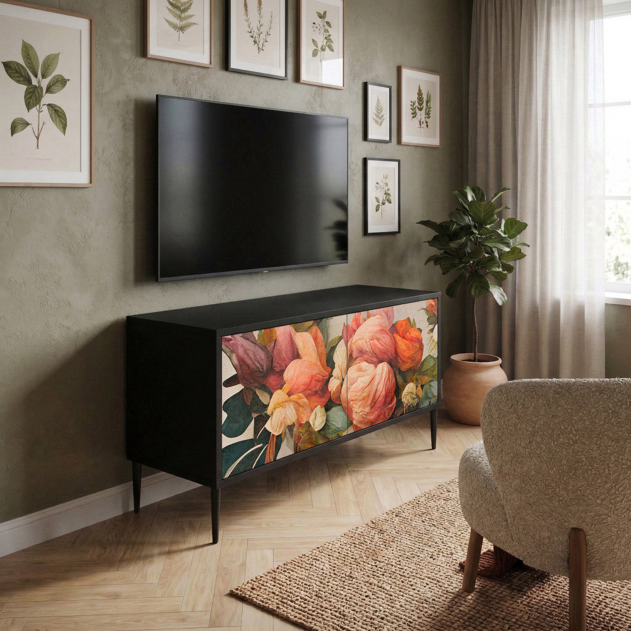 STYLISH BEAUTY Kompaktowa szafka RTV 2-drzwiowa