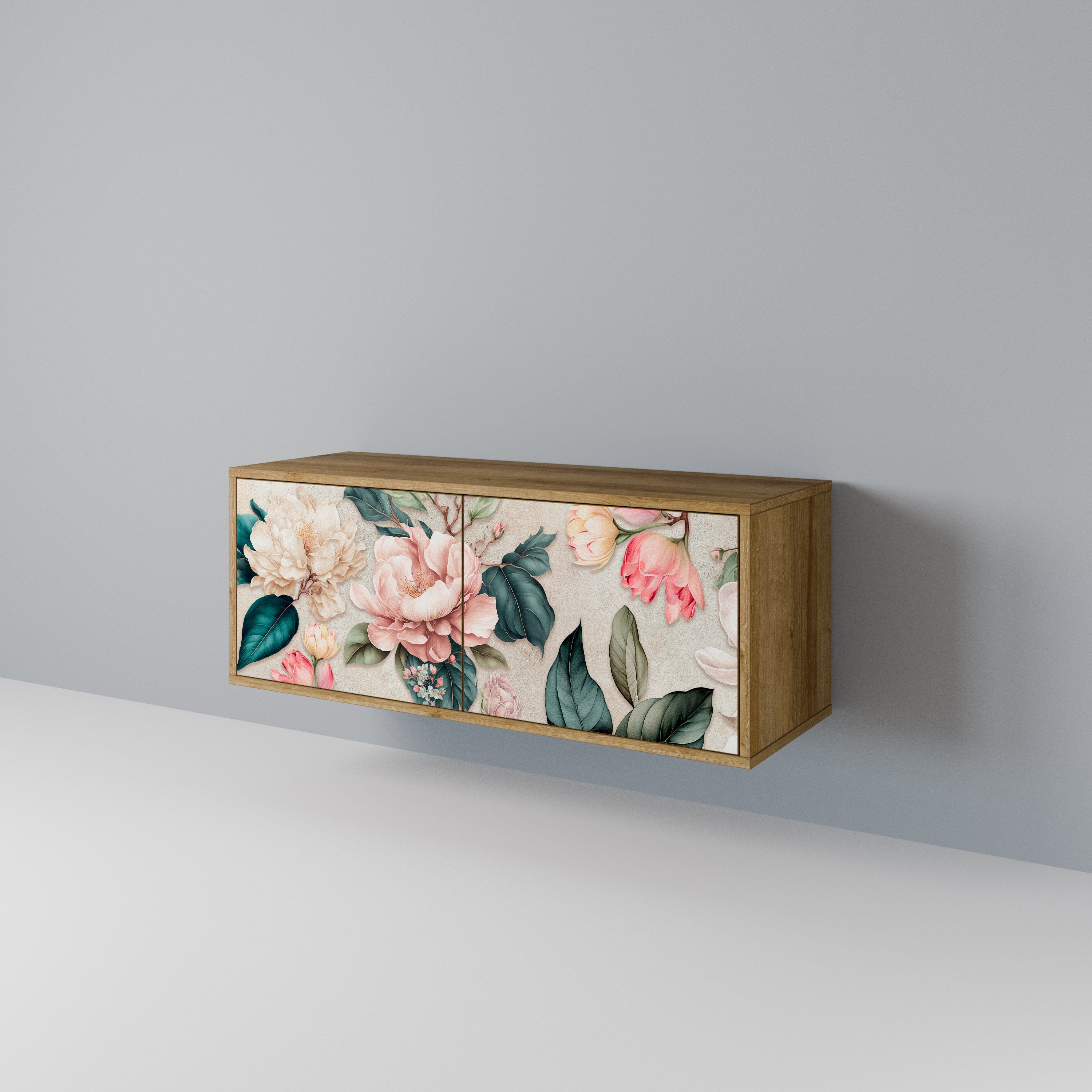 FLORAL GRACE Kompaktowa szafka RTV 2-drzwiowa