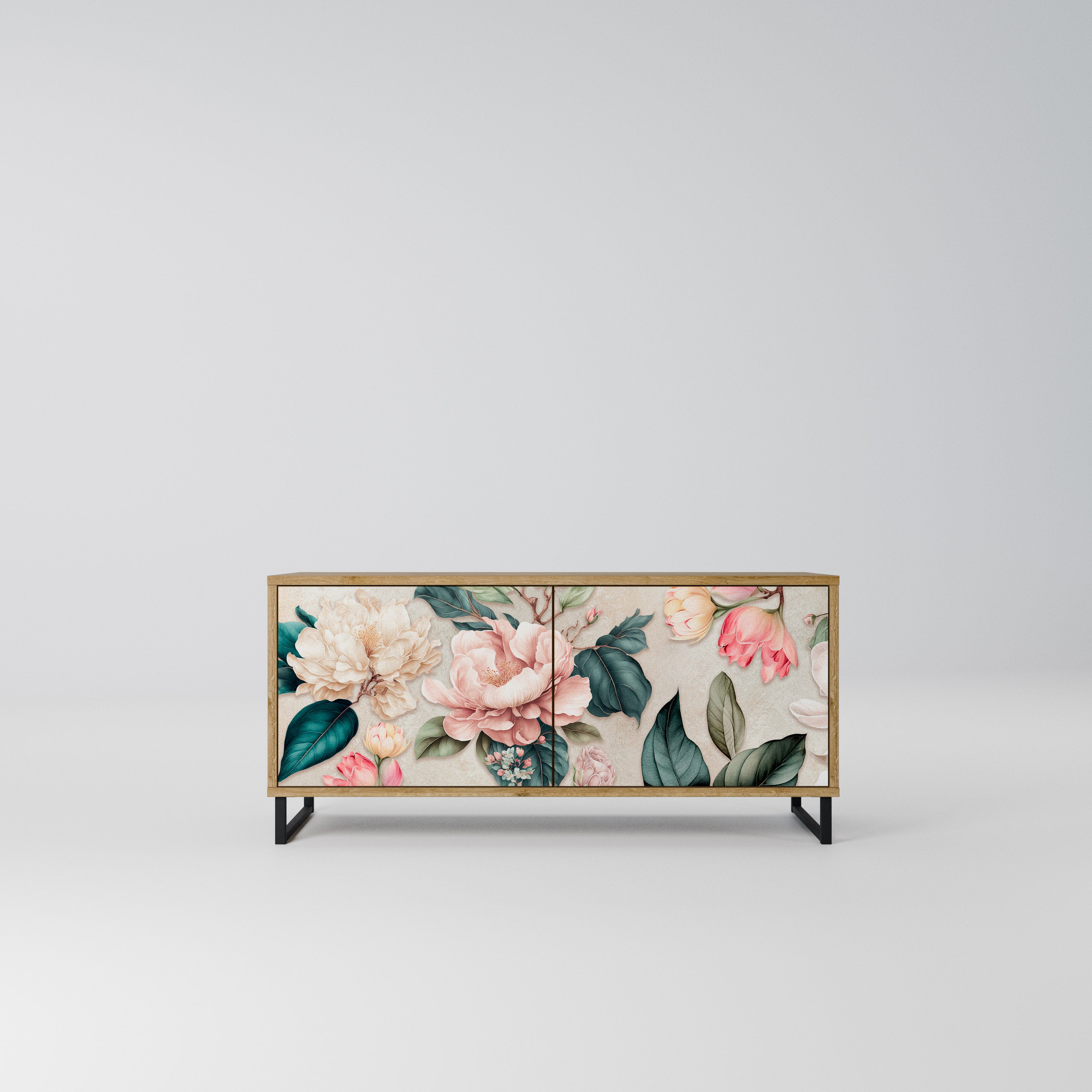 FLORAL GRACE Kompaktowa szafka RTV 2-drzwiowa