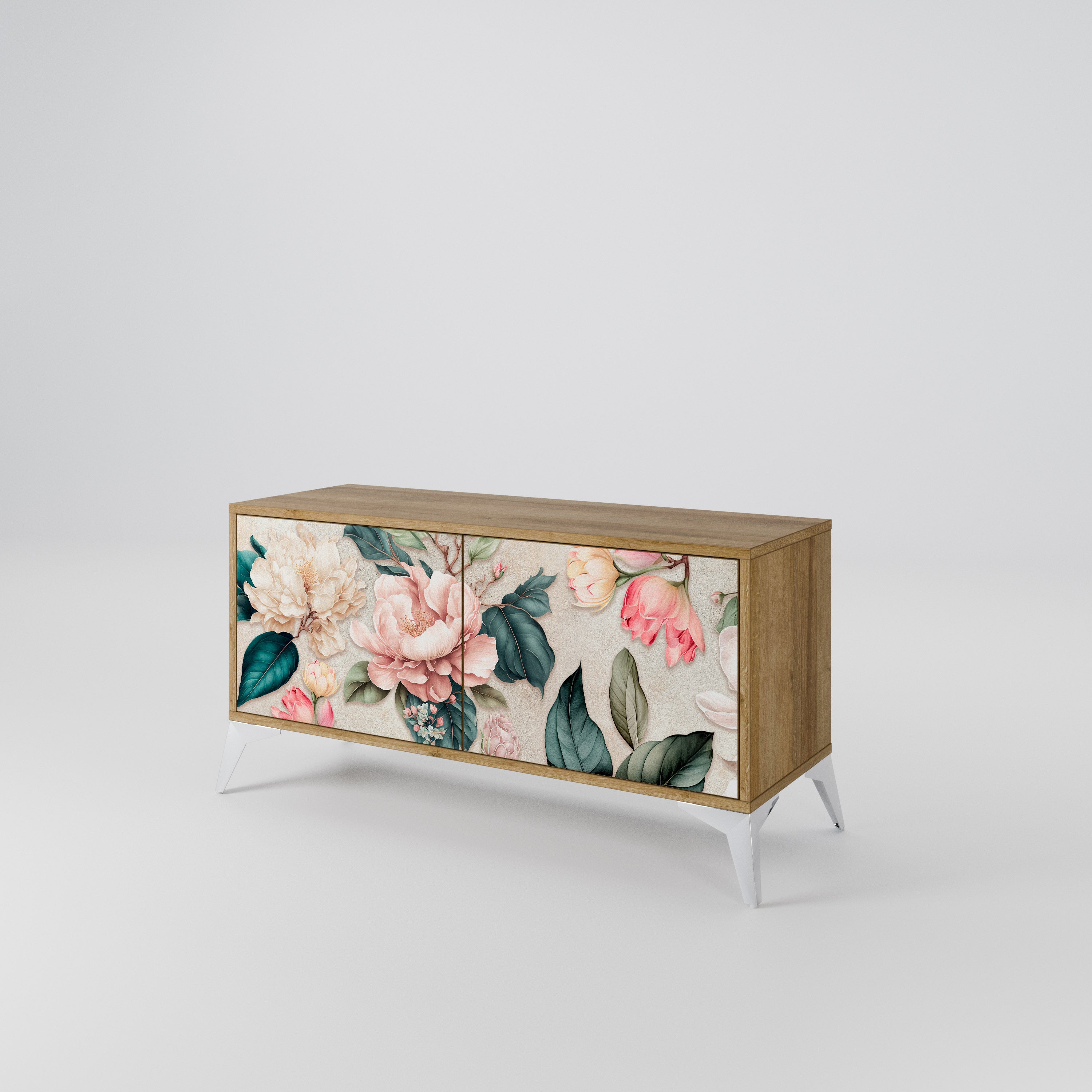 FLORAL GRACE Kompaktowa szafka RTV 2-drzwiowa