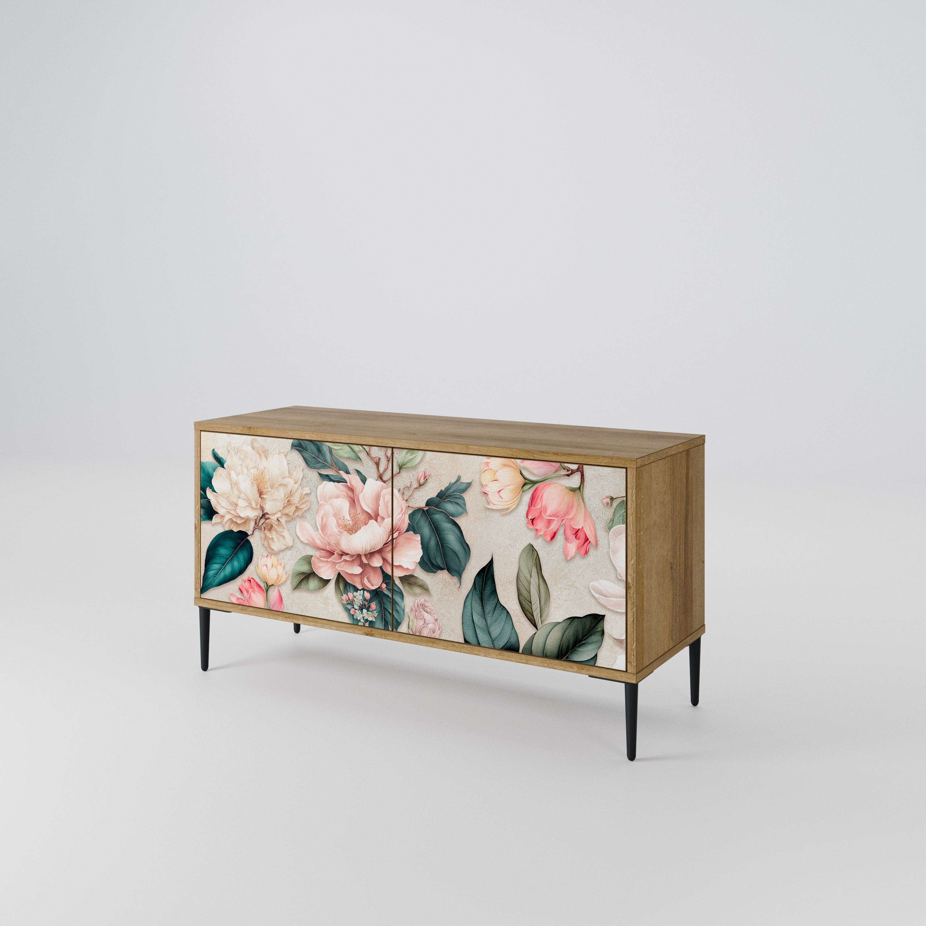 FLORAL GRACE Kompaktowa szafka RTV 2-drzwiowa