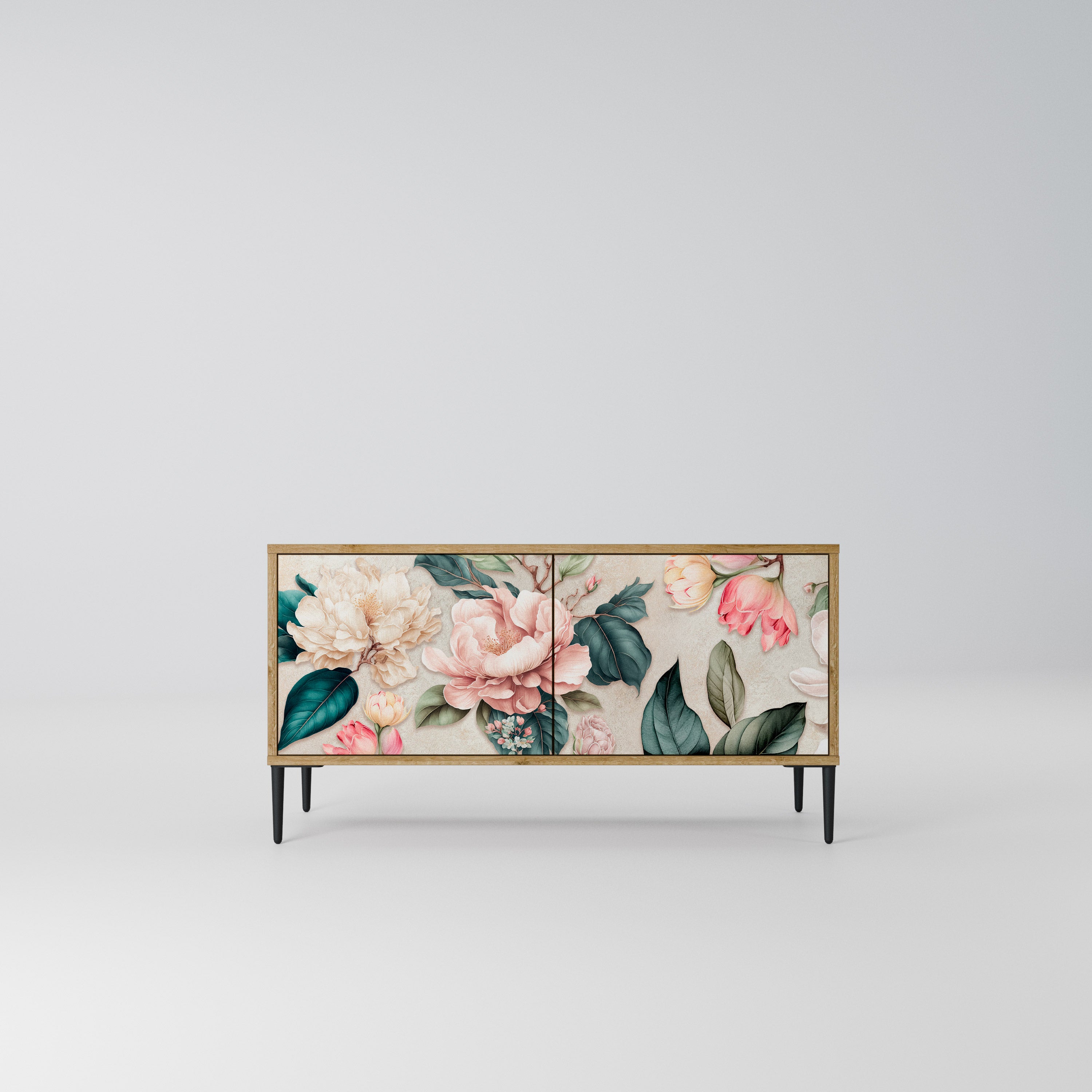 FLORAL GRACE Kompaktowa szafka RTV 2-drzwiowa