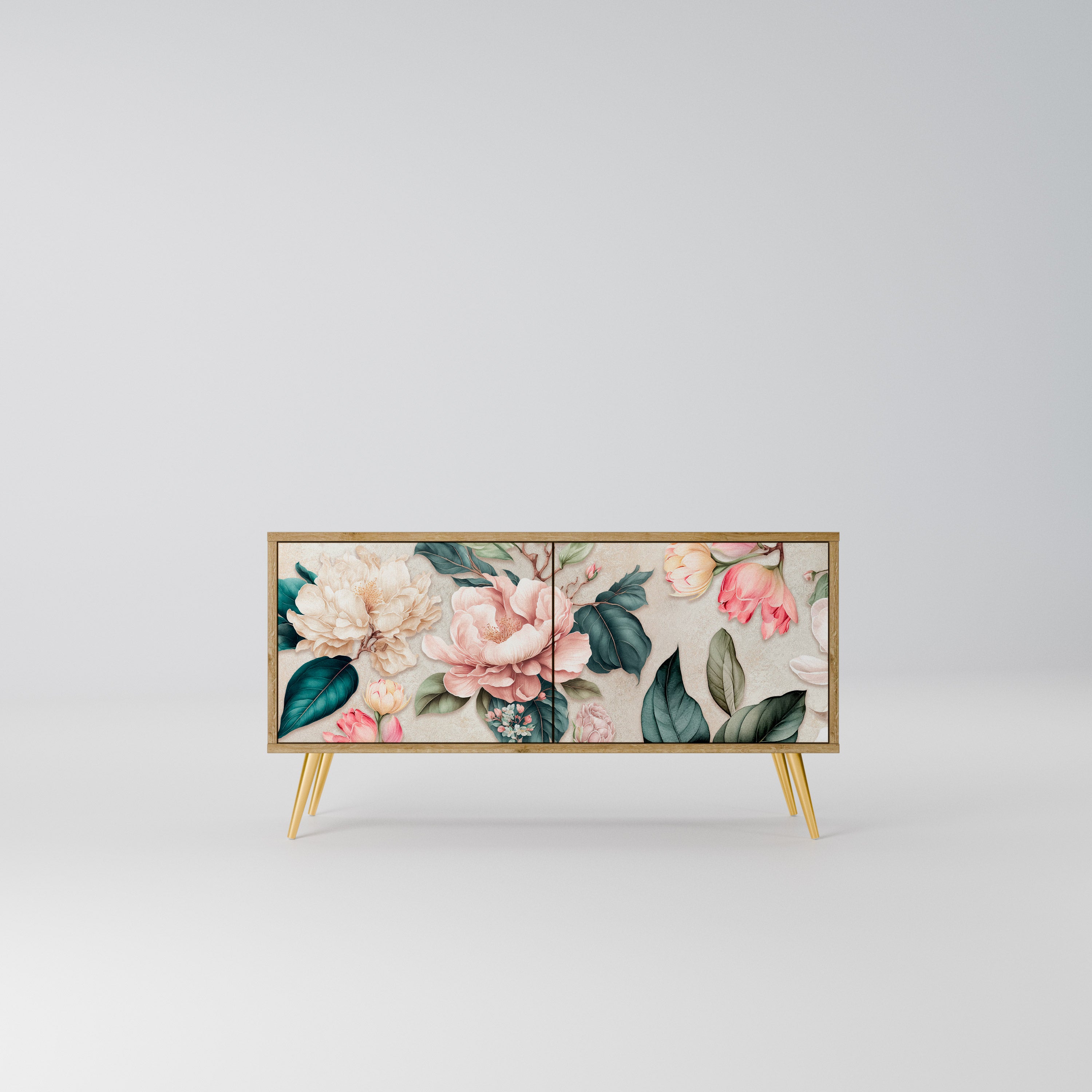 FLORAL GRACE Kompaktowa szafka RTV 2-drzwiowa
