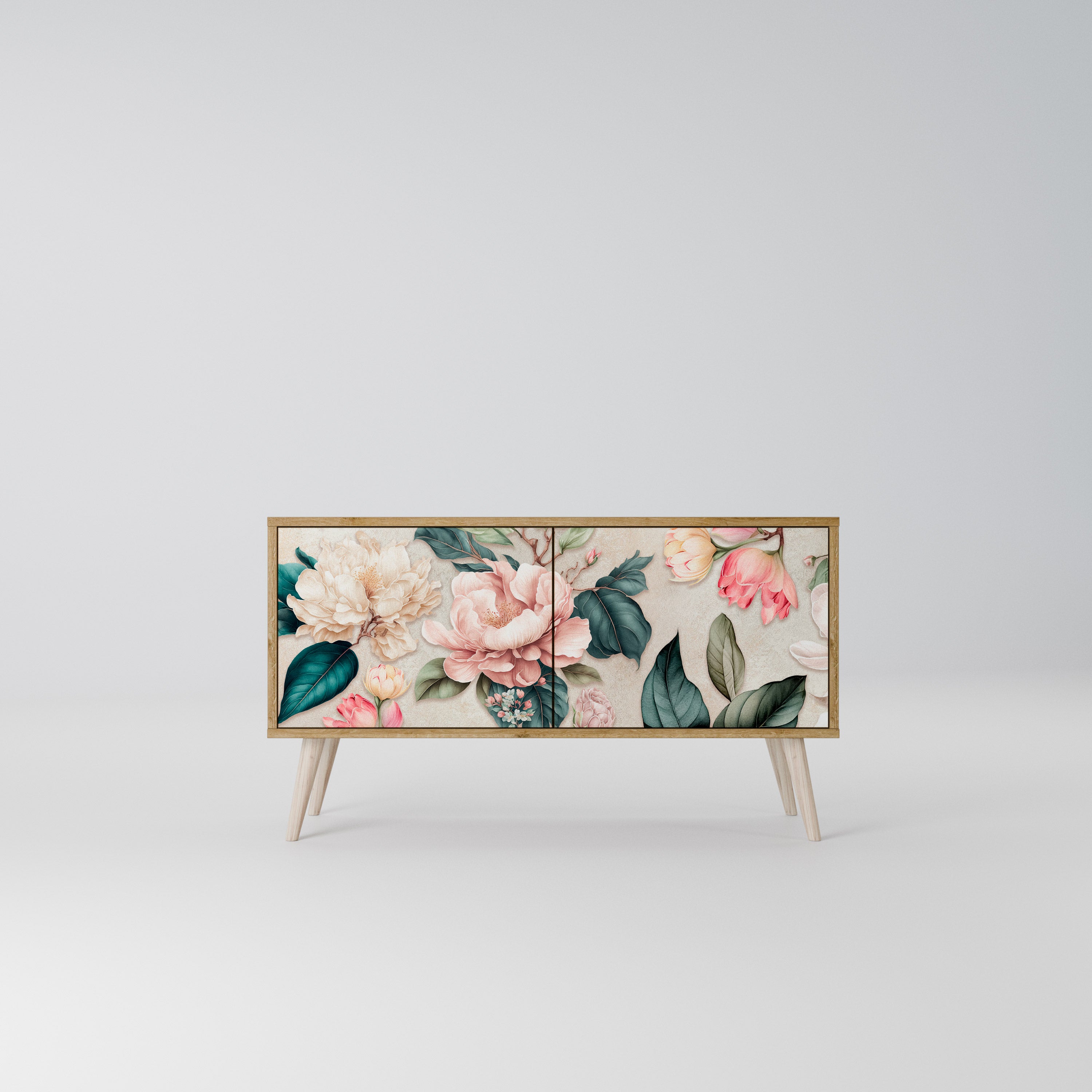 FLORAL GRACE Kompaktowa szafka RTV 2-drzwiowa