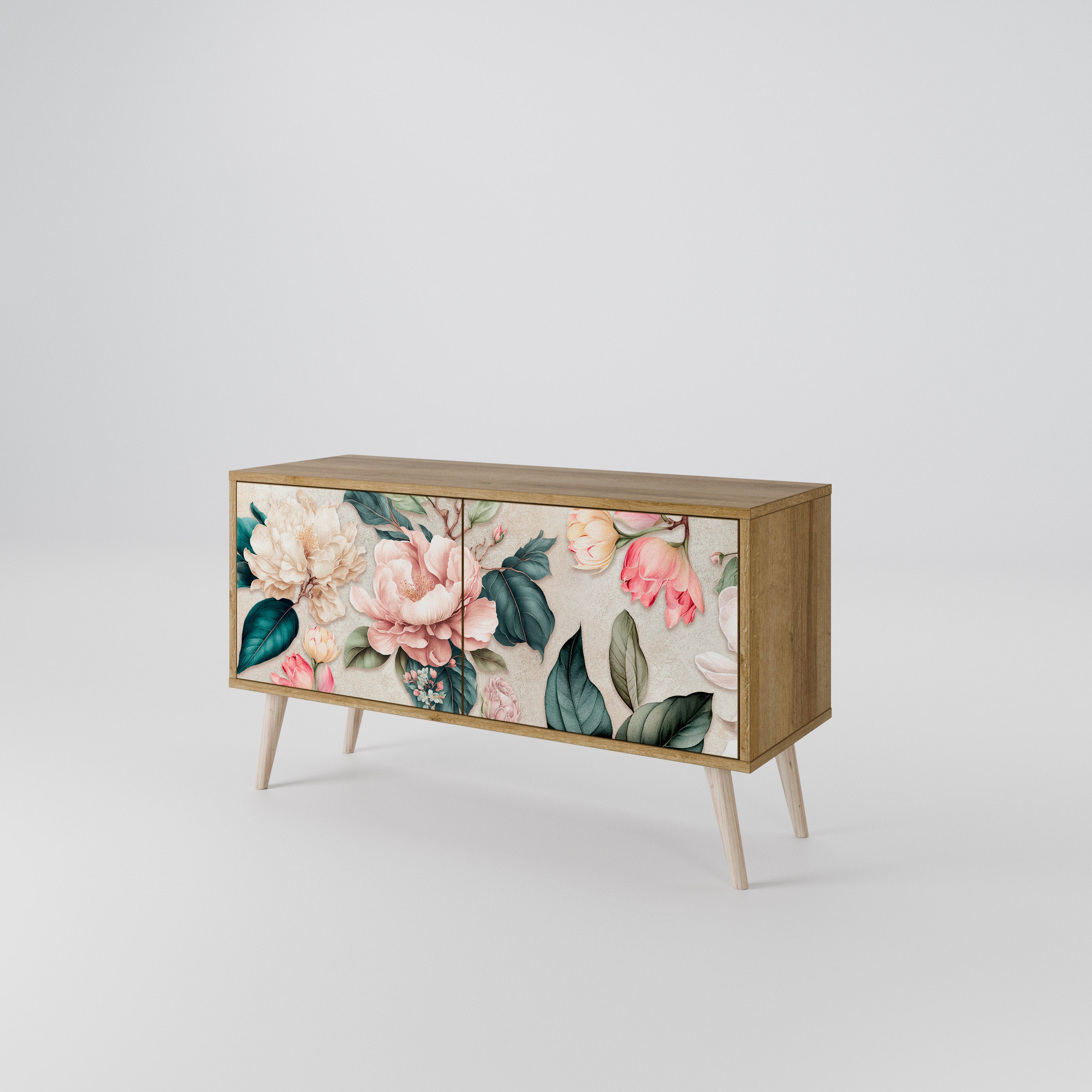 FLORAL GRACE Kompaktowa szafka RTV 2-drzwiowa