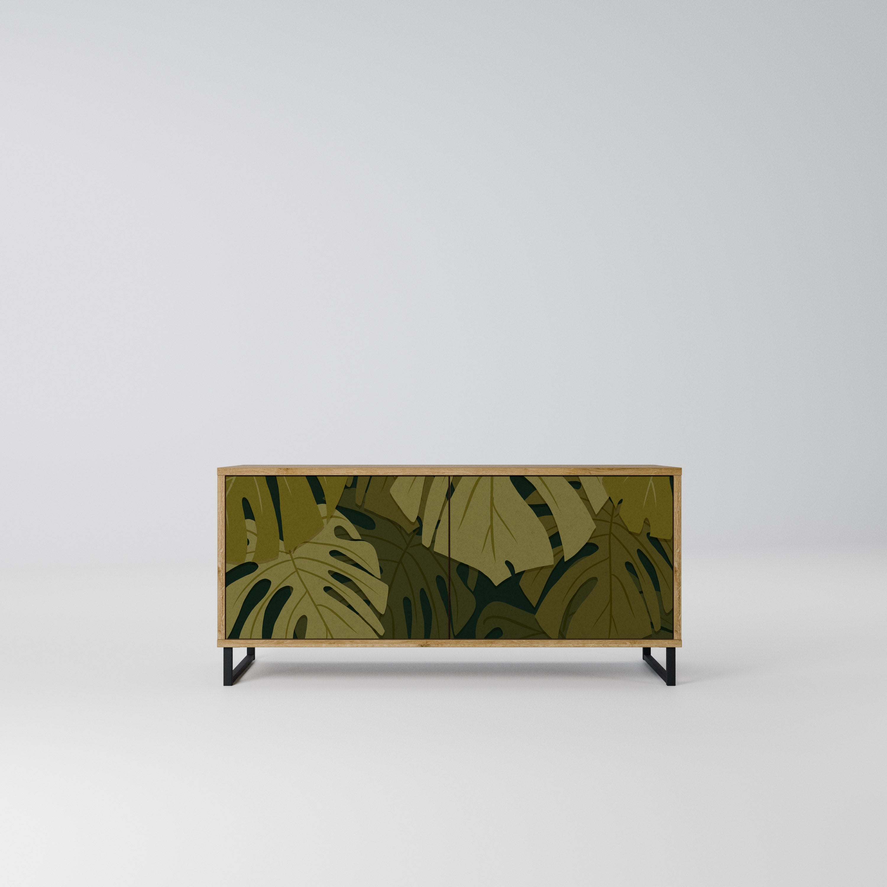 TROPICAL BEAUTY Kompaktowa szafka RTV 2-drzwiowa