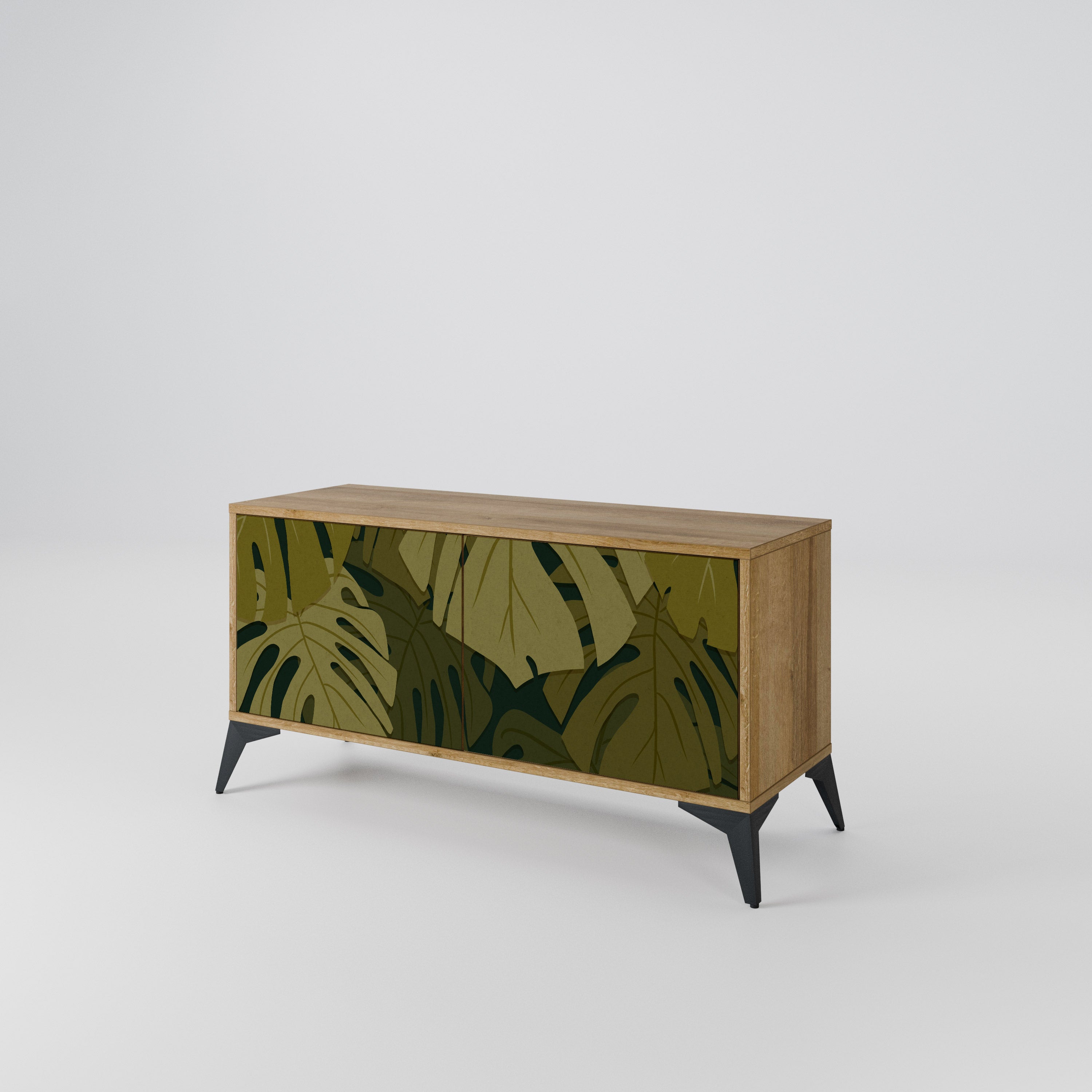 TROPICAL BEAUTY Kompaktowa szafka RTV 2-drzwiowa