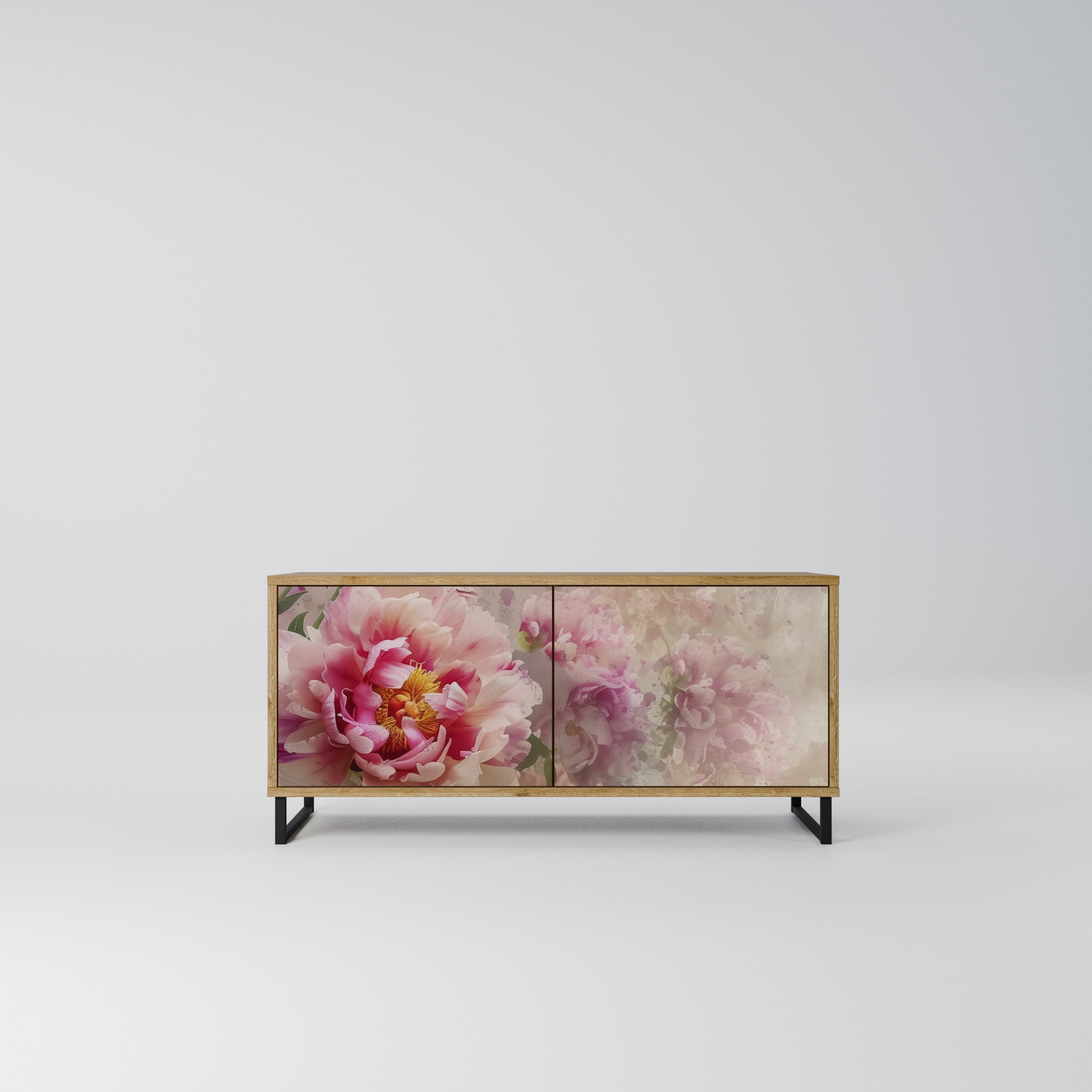 PEONY WHISPER Kompaktowa szafka RTV 2-drzwiowa