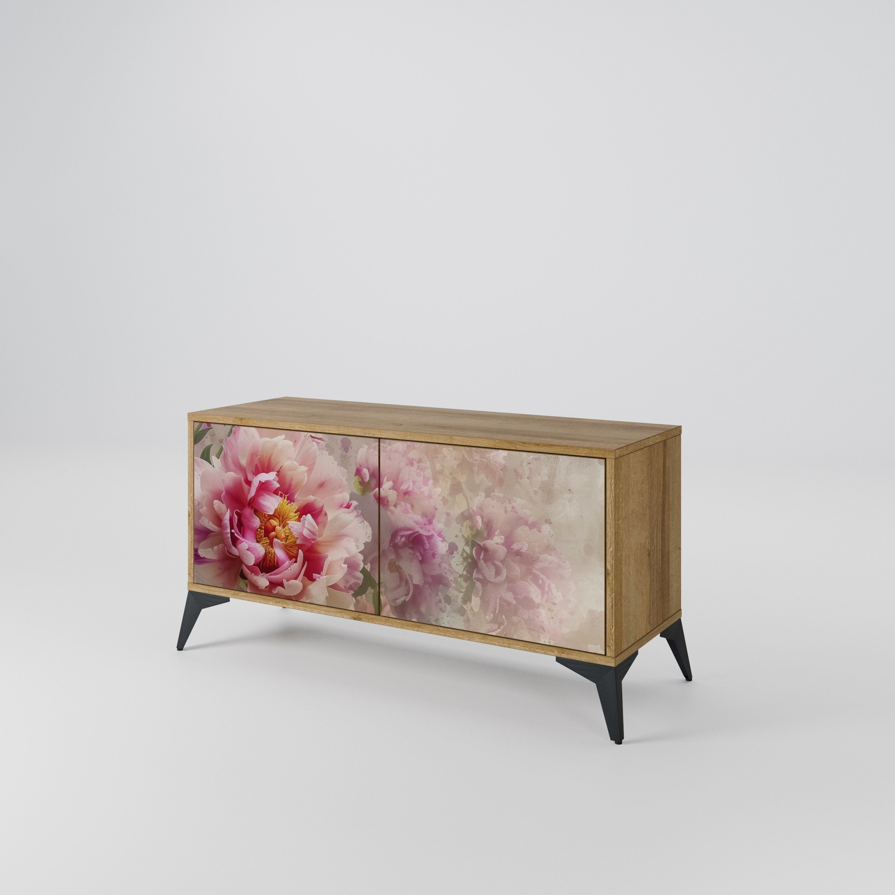 PEONY WHISPER Kompaktowa szafka RTV 2-drzwiowa