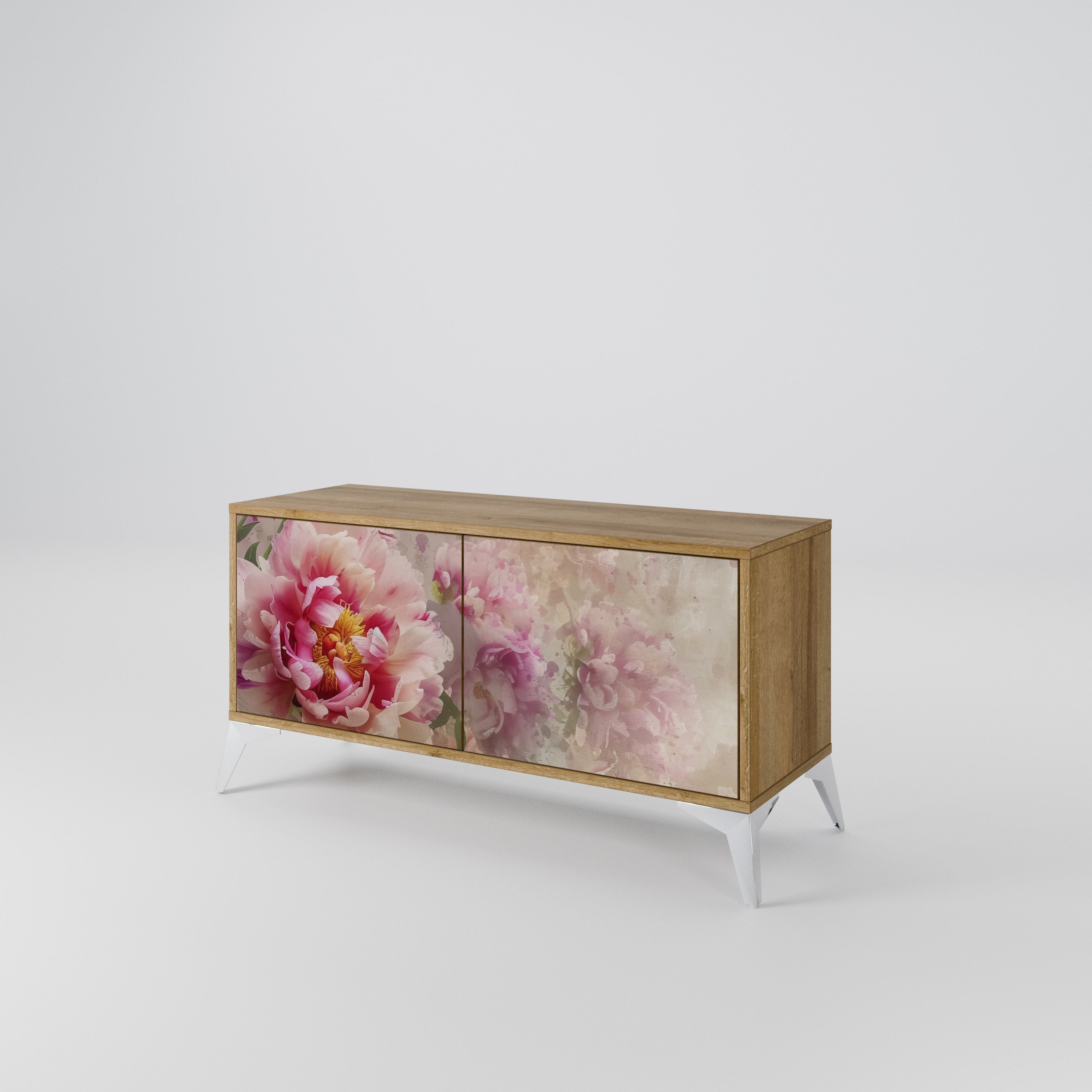 PEONY WHISPER Kompaktowa szafka RTV 2-drzwiowa