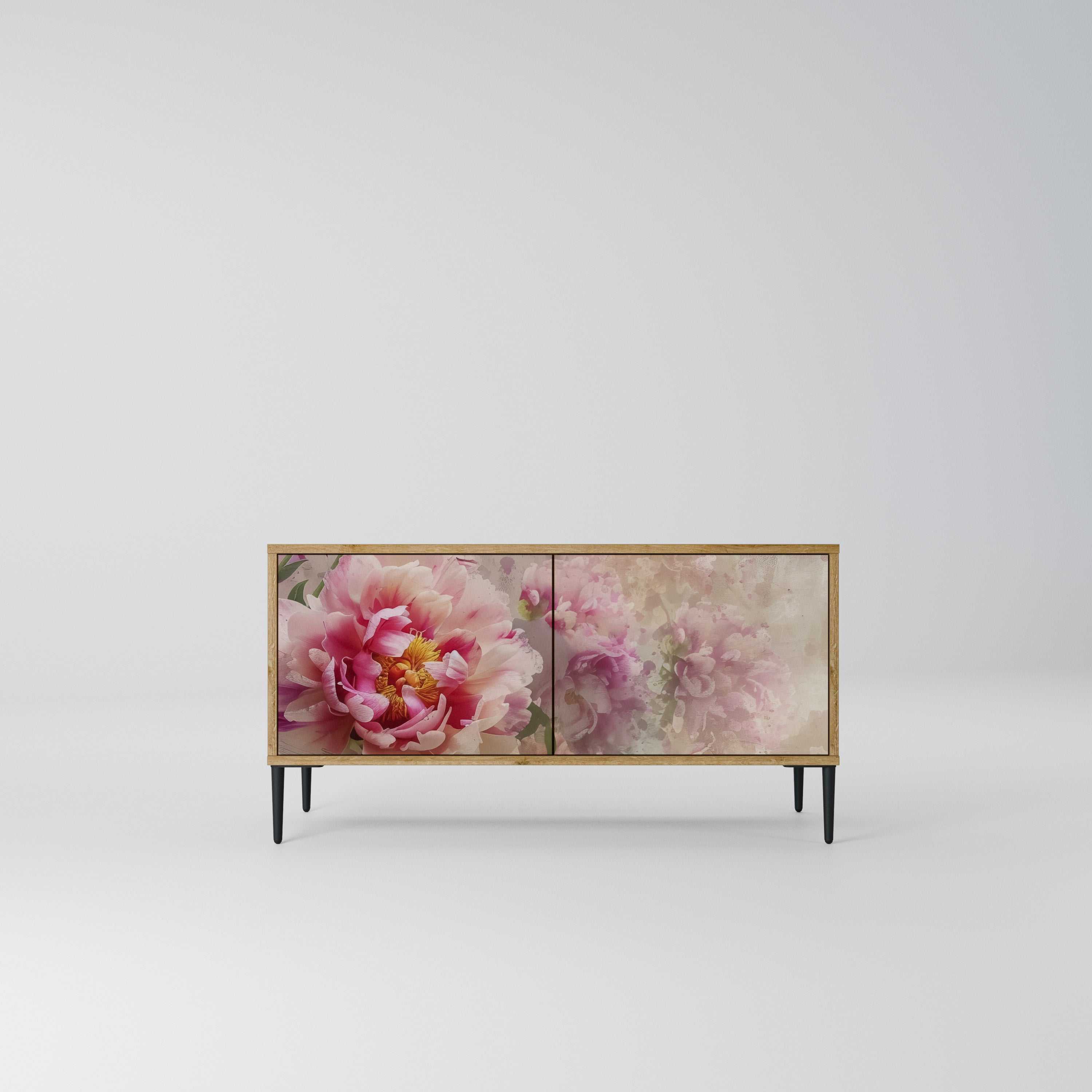 PEONY WHISPER Kompaktowa szafka RTV 2-drzwiowa