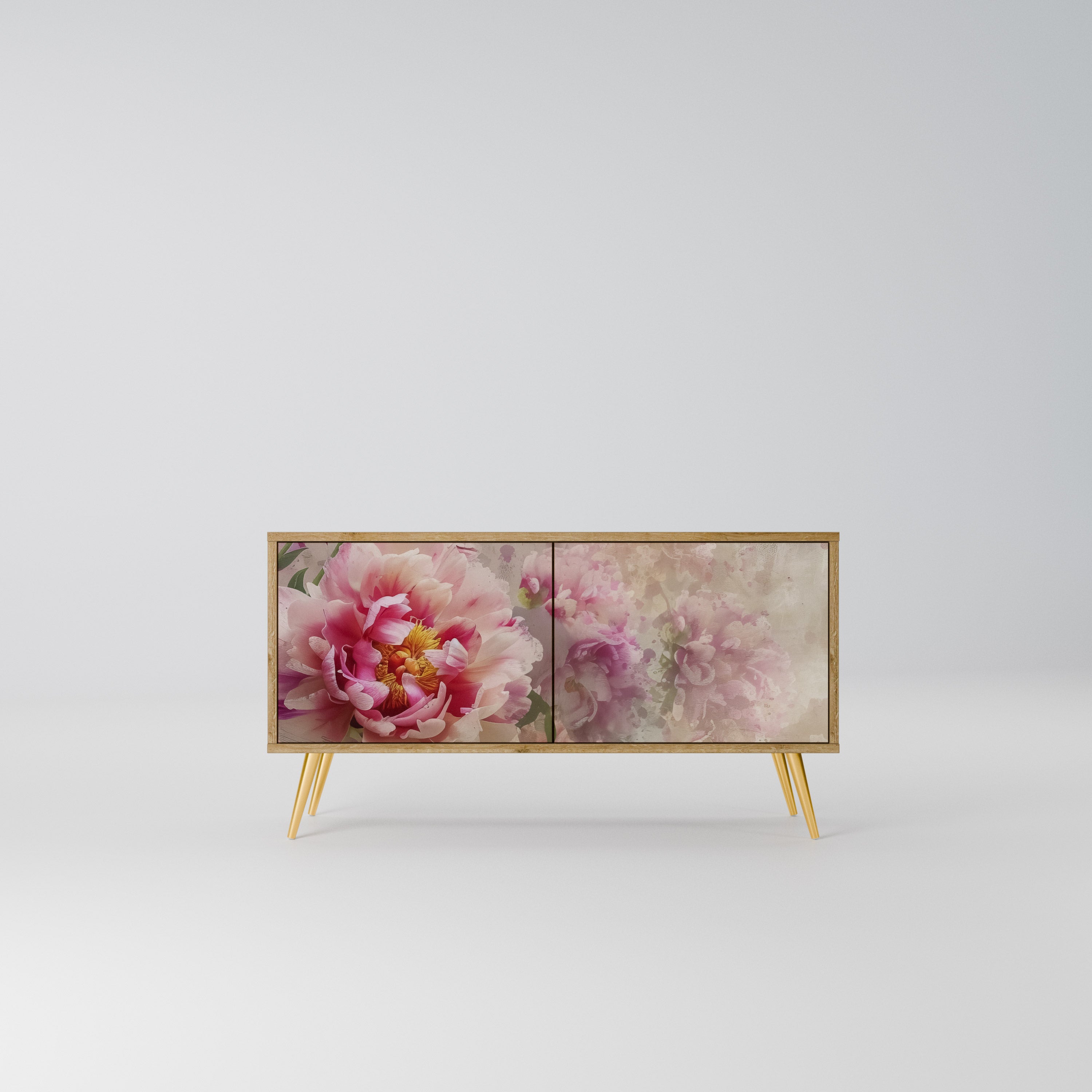 PEONY WHISPER Kompaktowa szafka RTV 2-drzwiowa