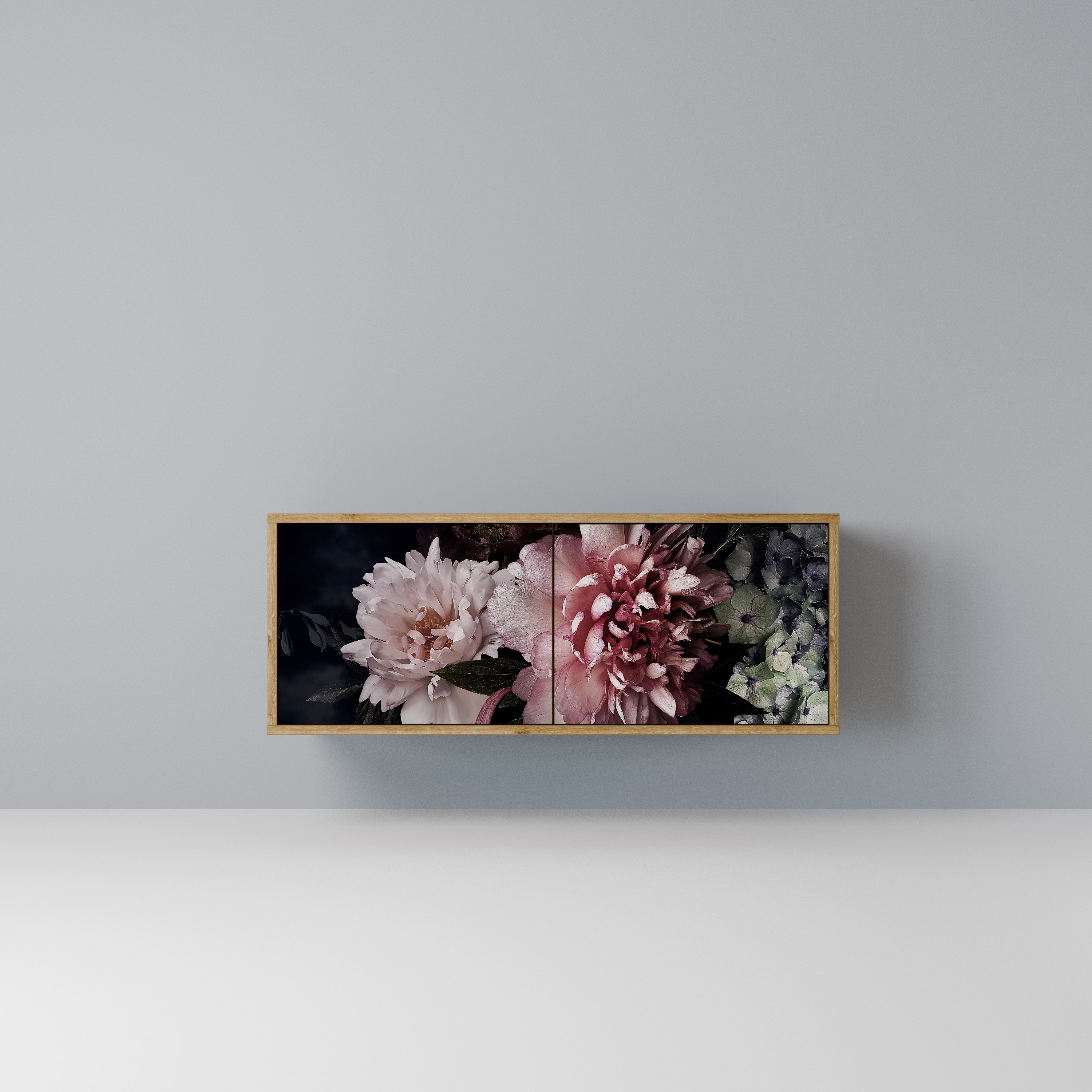 PURE BLOSSOM Kompaktowa szafka RTV 2-drzwiowa