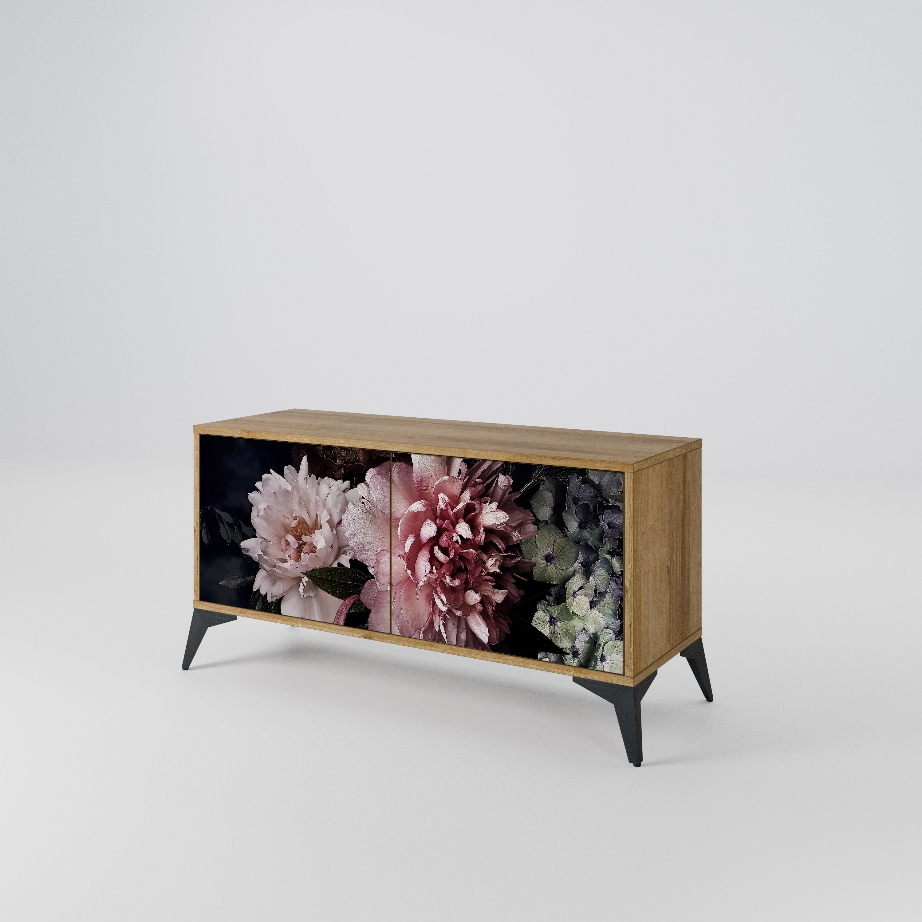 PURE BLOSSOM Kompaktowa szafka RTV 2-drzwiowa
