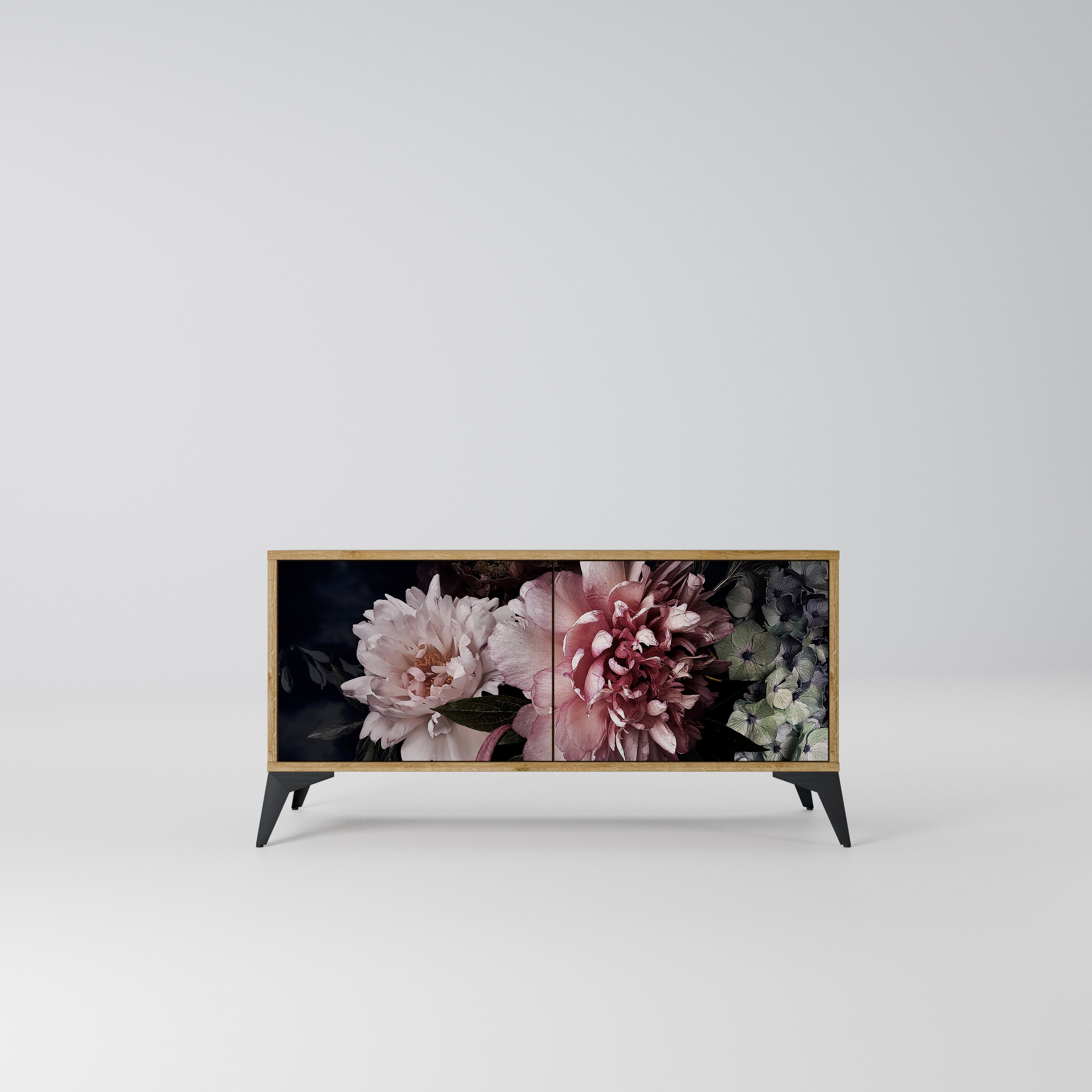 PURE BLOSSOM Kompaktowa szafka RTV 2-drzwiowa