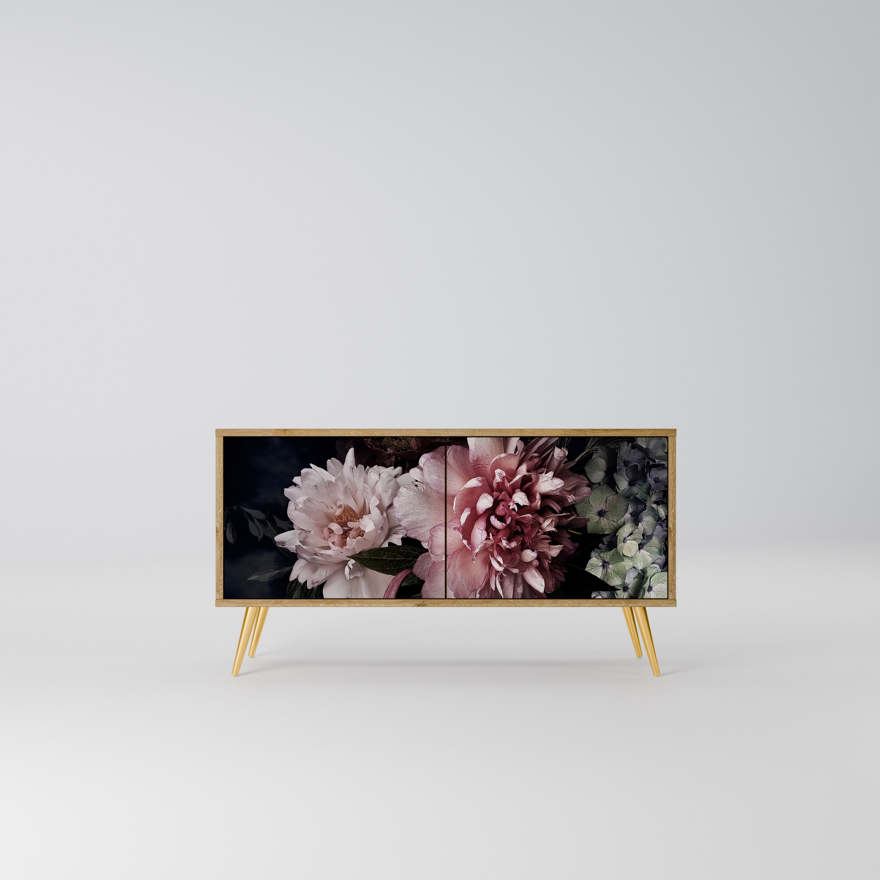 PURE BLOSSOM Kompaktowa szafka RTV 2-drzwiowa