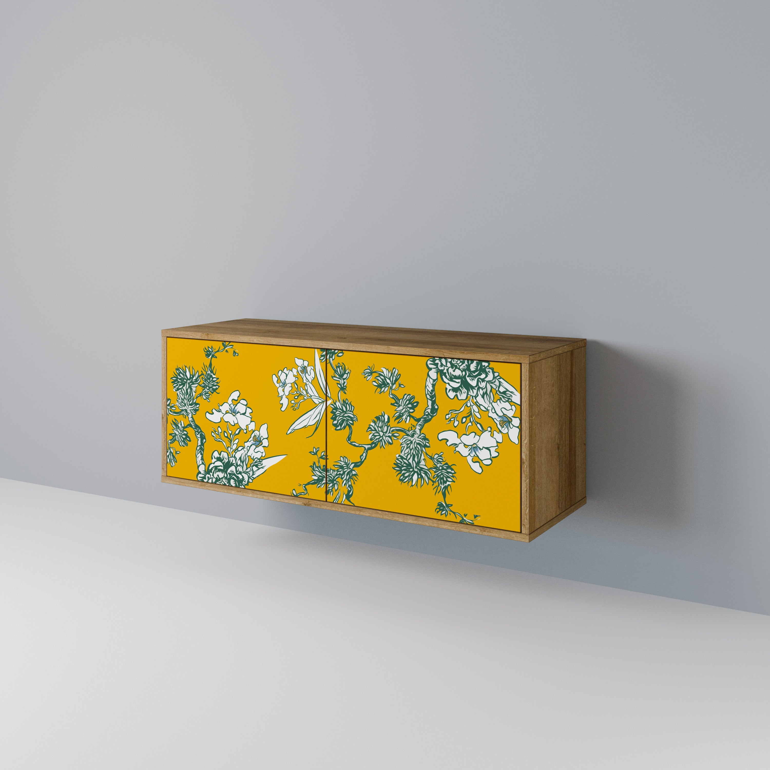 YELLOW CHINOISERIE Kompaktowa szafka RTV 2-drzwiowa