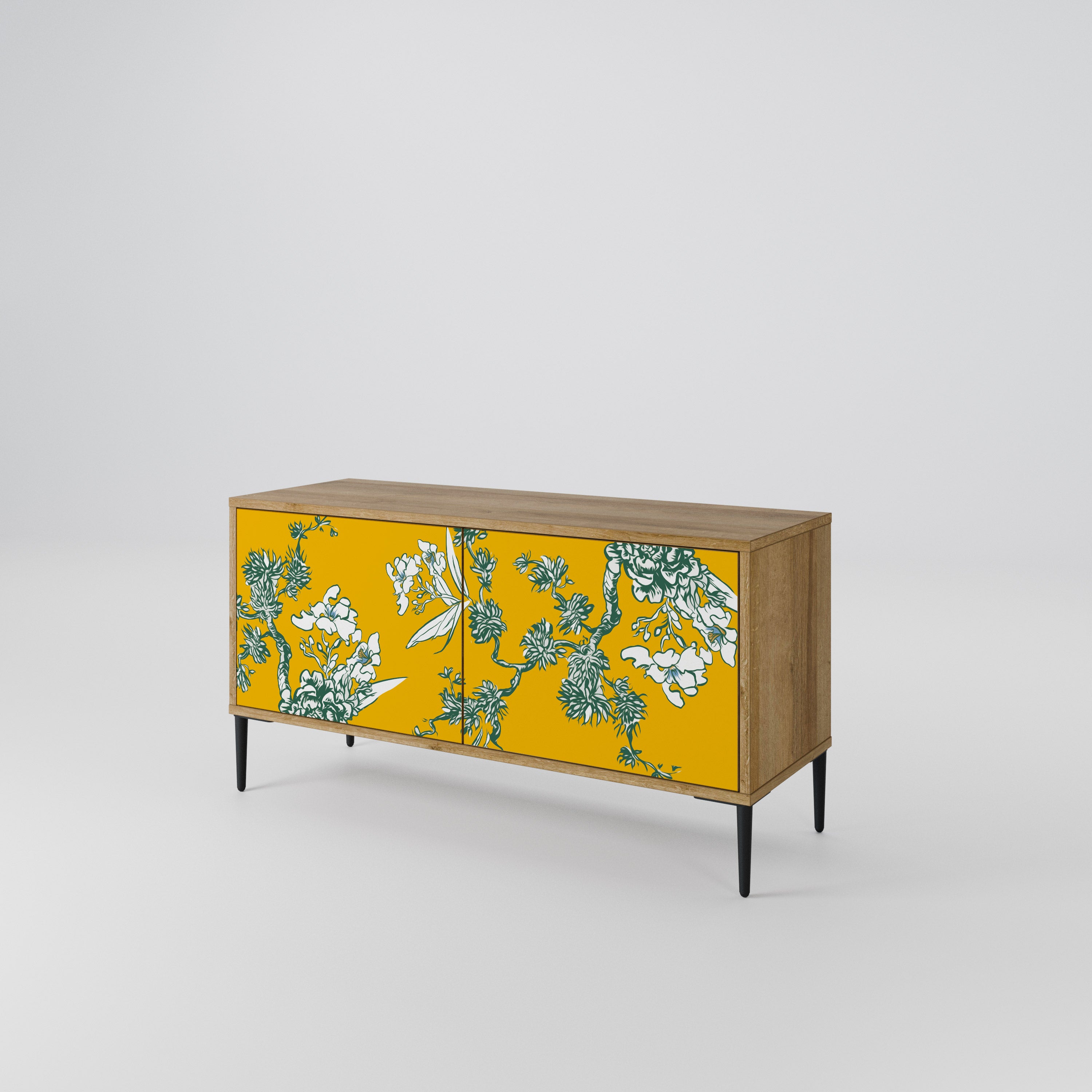 YELLOW CHINOISERIE Kompaktowa szafka RTV 2-drzwiowa
