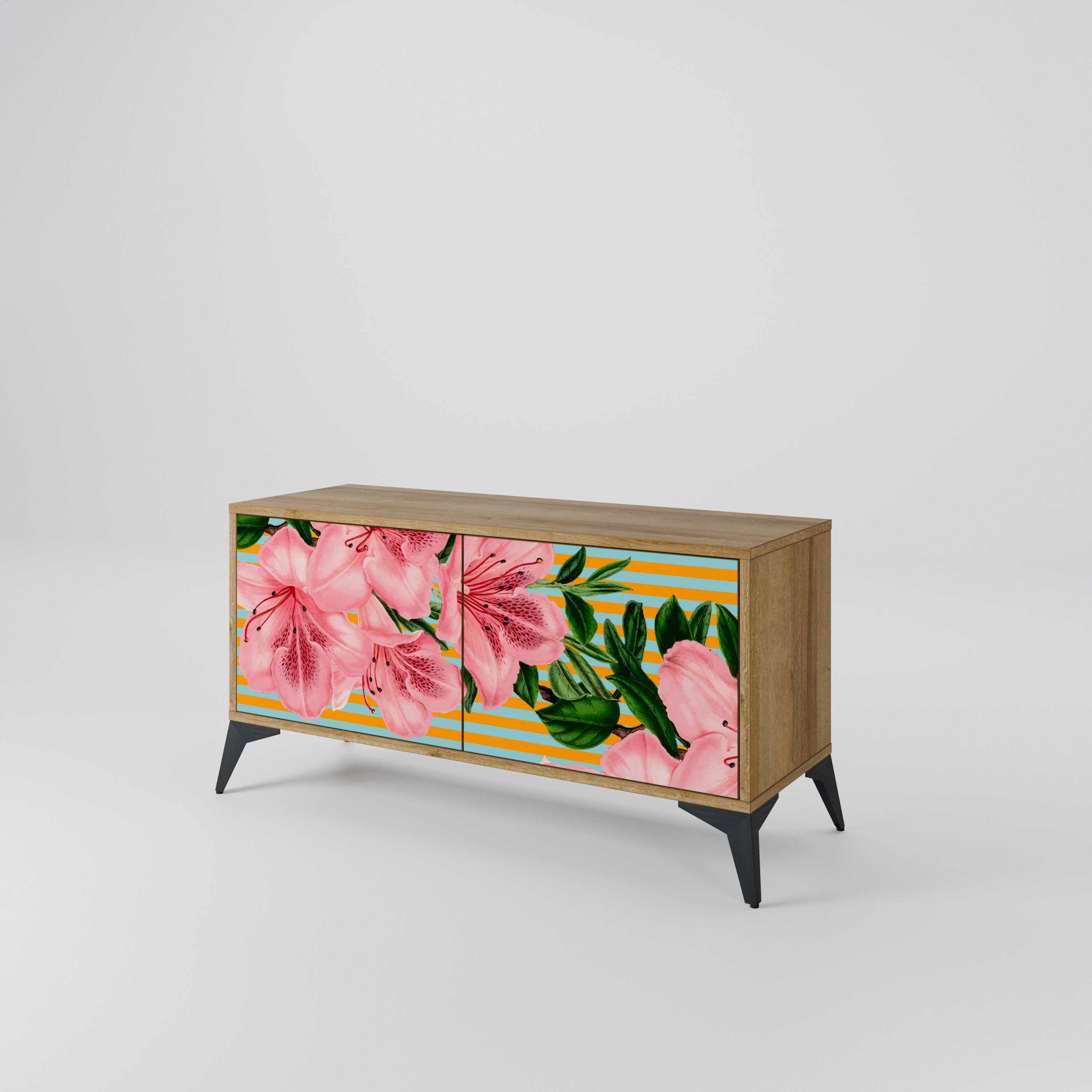 FRAGILE BEAUTY Kompaktowa szafka RTV 2-drzwiowa