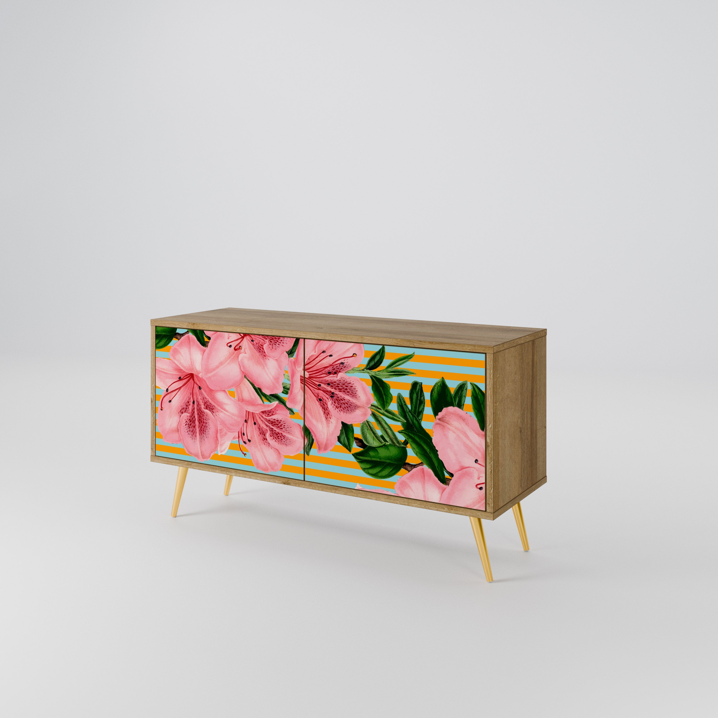 FRAGILE BEAUTY Kompaktowa szafka RTV 2-drzwiowa