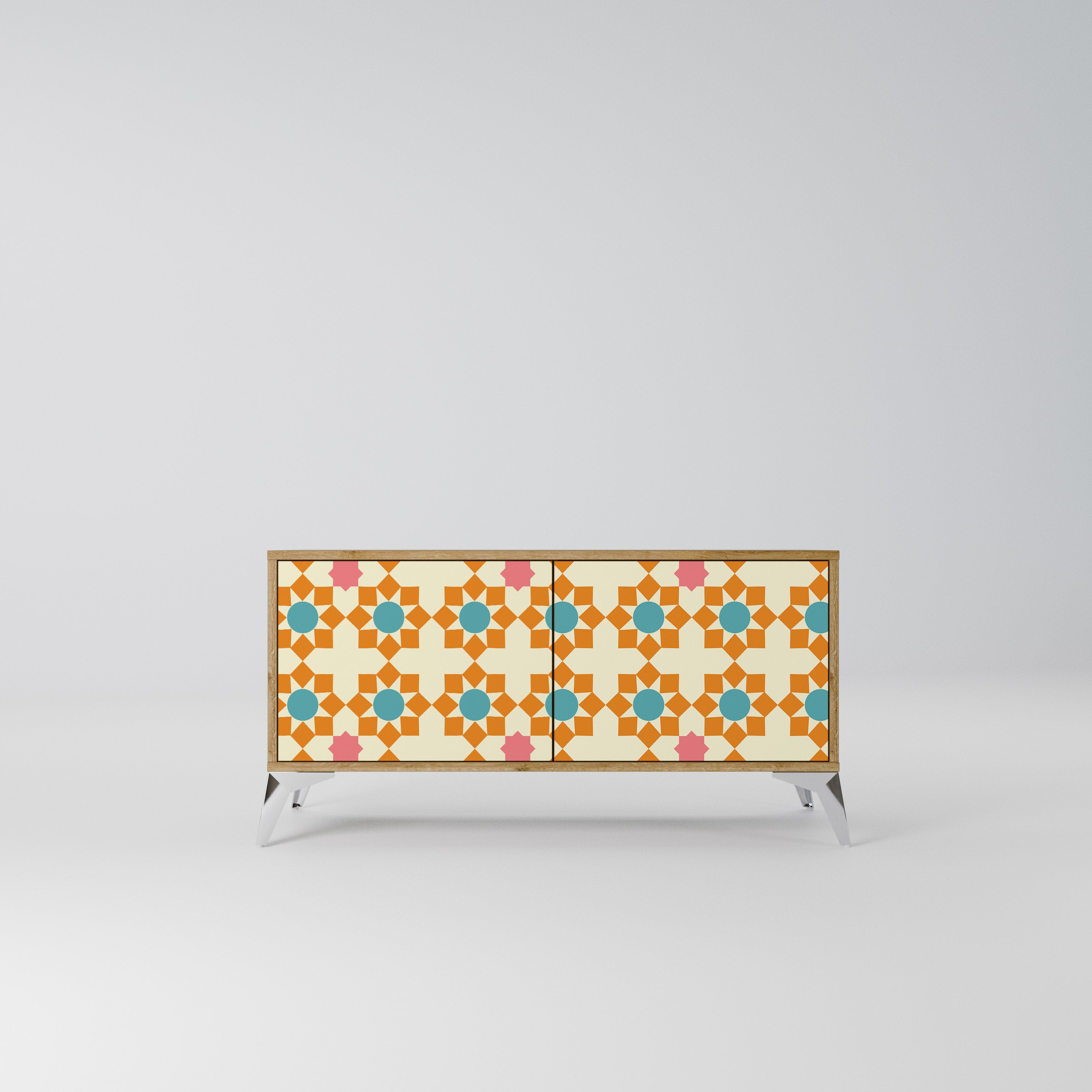 FLORAL DECOR Kompaktowa szafka RTV 2-drzwiowa
