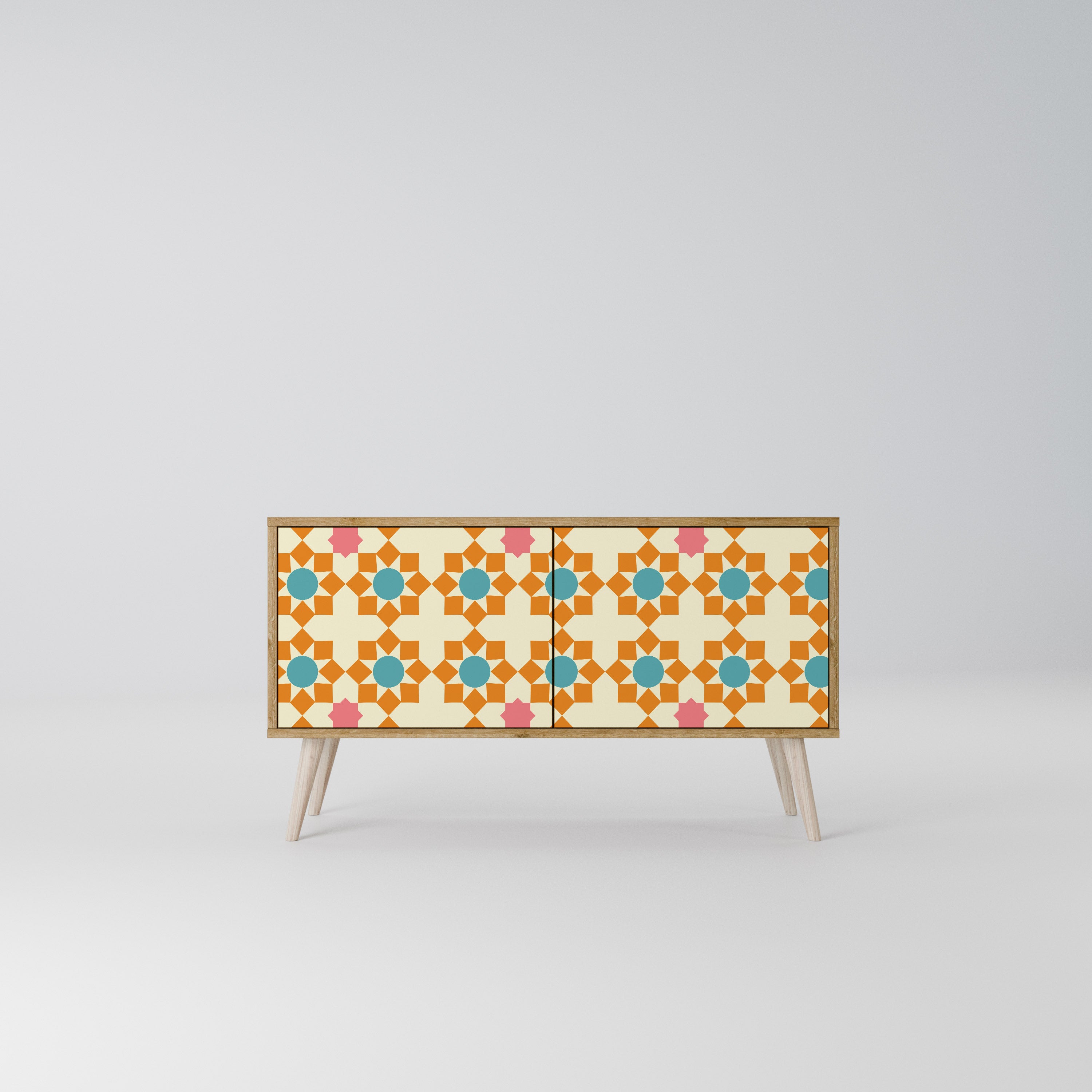 FLORAL DECOR Kompaktowa szafka RTV 2-drzwiowa