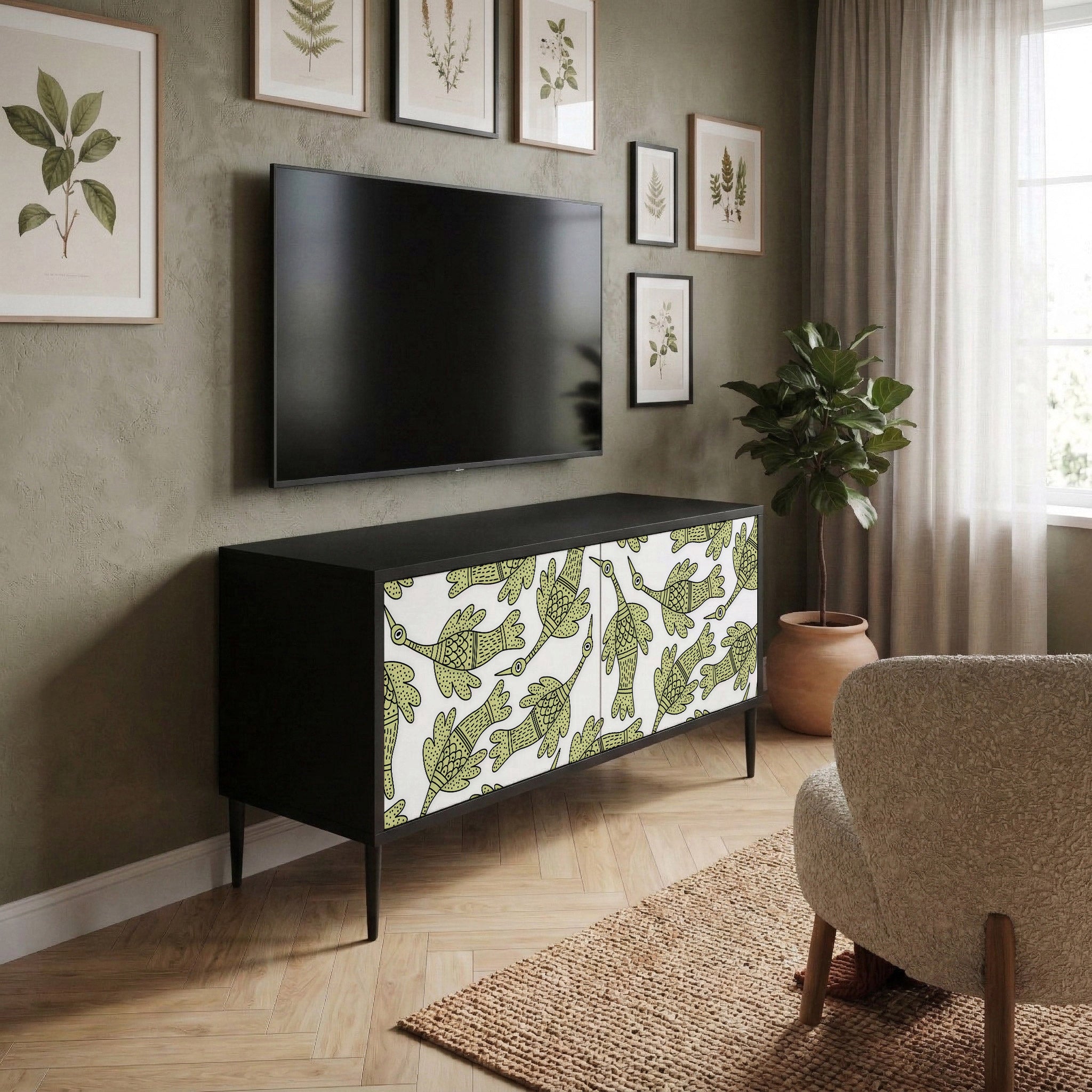 SEEDLING SONGBIRD Kompaktowa szafka RTV 2-drzwiowa