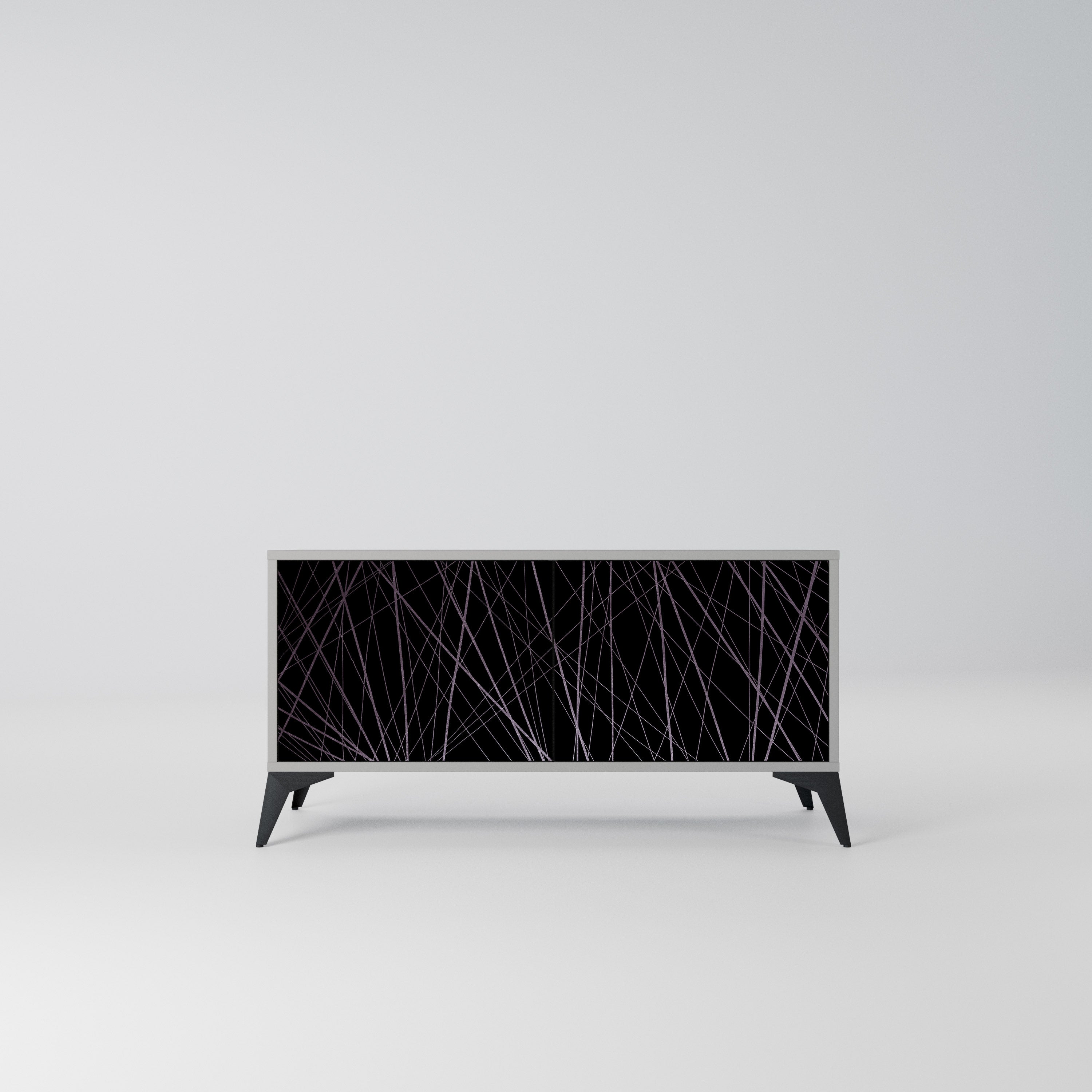 SHIMMER SPIDERGRAM Kompaktowa szafka RTV 2-drzwiowa