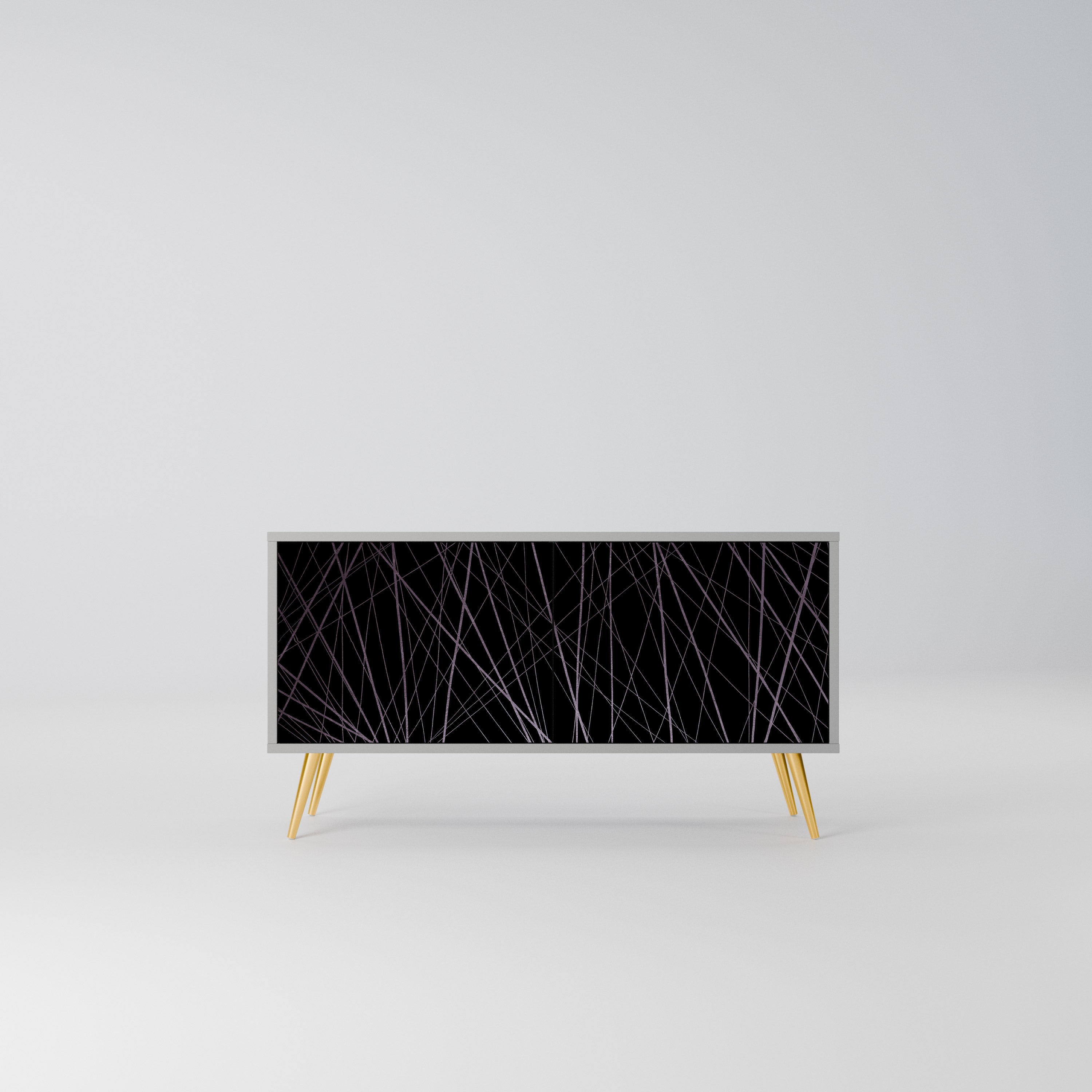 SHIMMER SPIDERGRAM Kompaktowa szafka RTV 2-drzwiowa