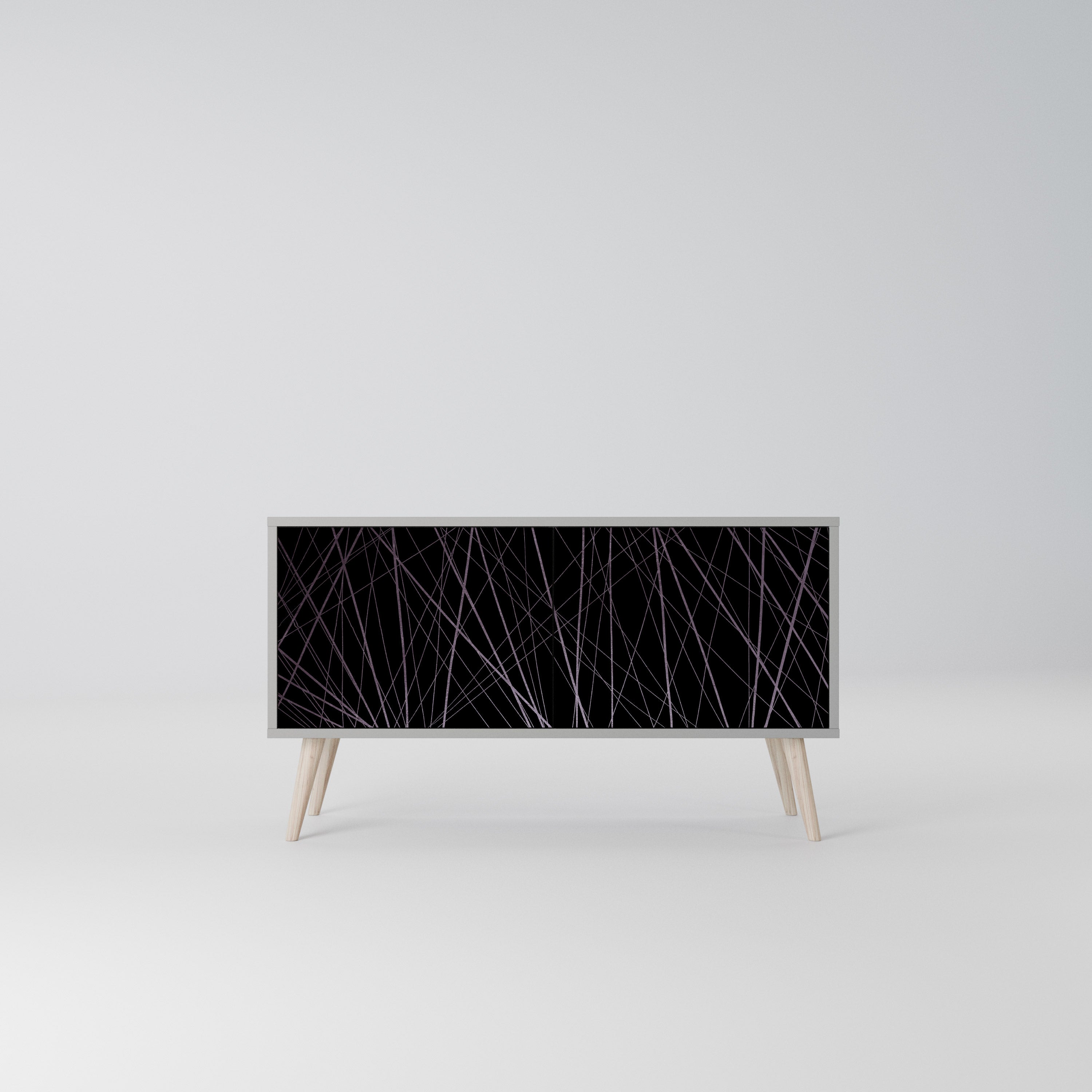 SHIMMER SPIDERGRAM Kompaktowa szafka RTV 2-drzwiowa