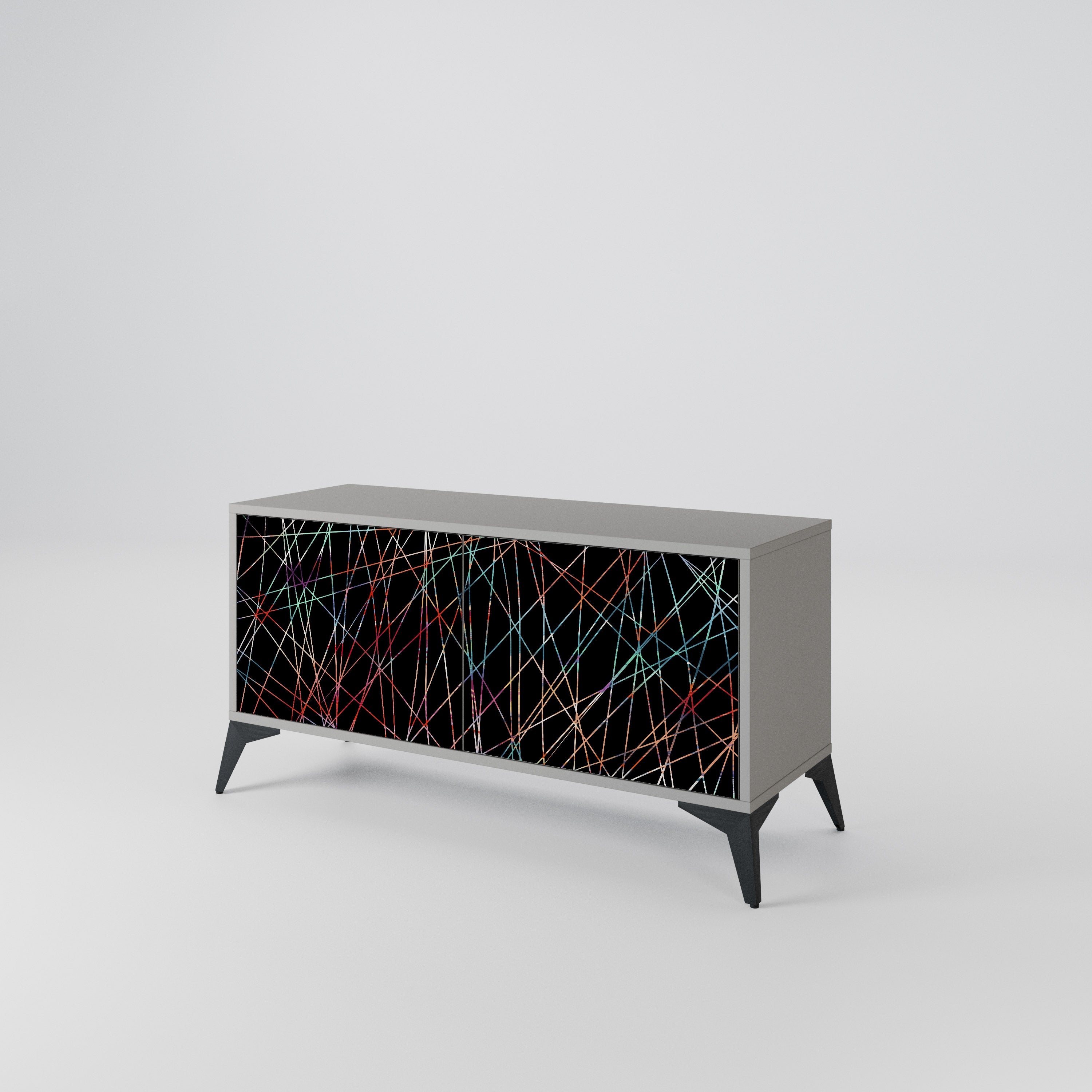 LUMINOUS SNARE Kompaktowa szafka RTV 2-drzwiowa