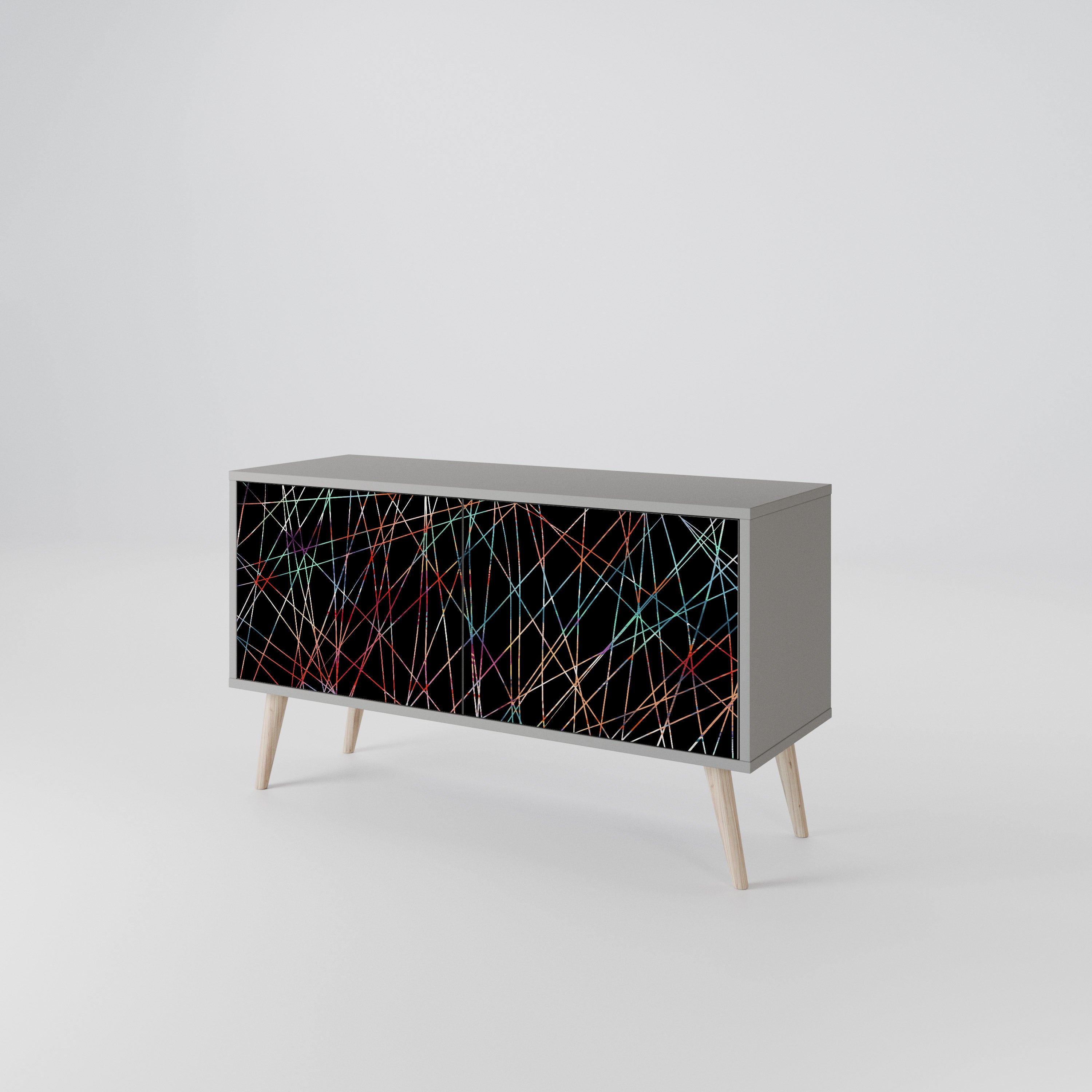 LUMINOUS SNARE Kompaktowa szafka RTV 2-drzwiowa