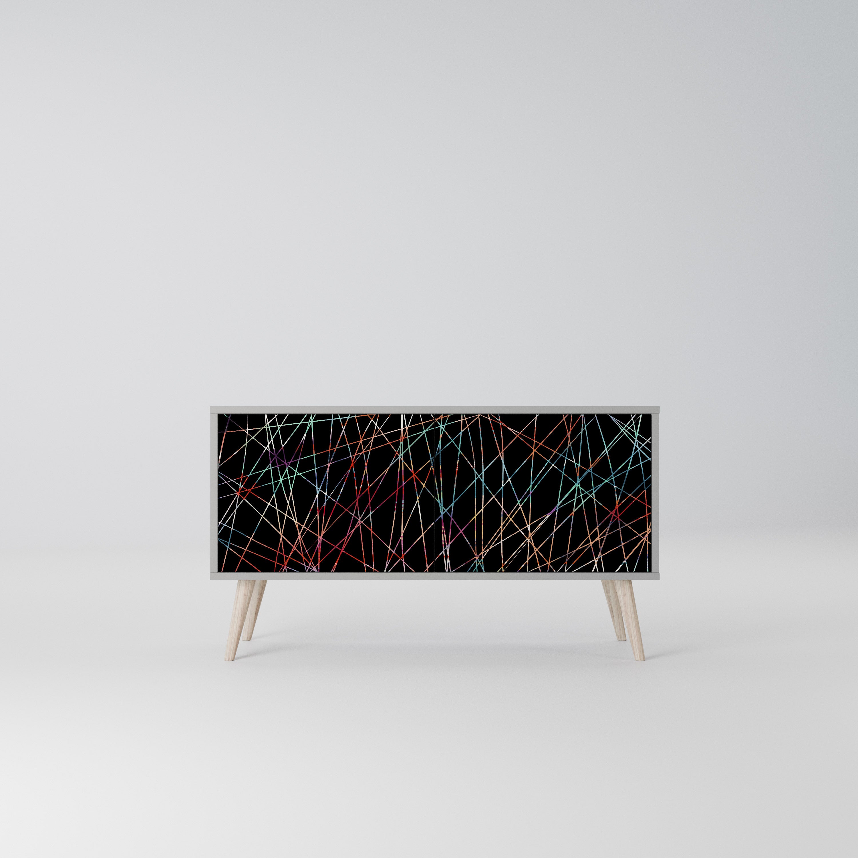 LUMINOUS SNARE Kompaktowa szafka RTV 2-drzwiowa