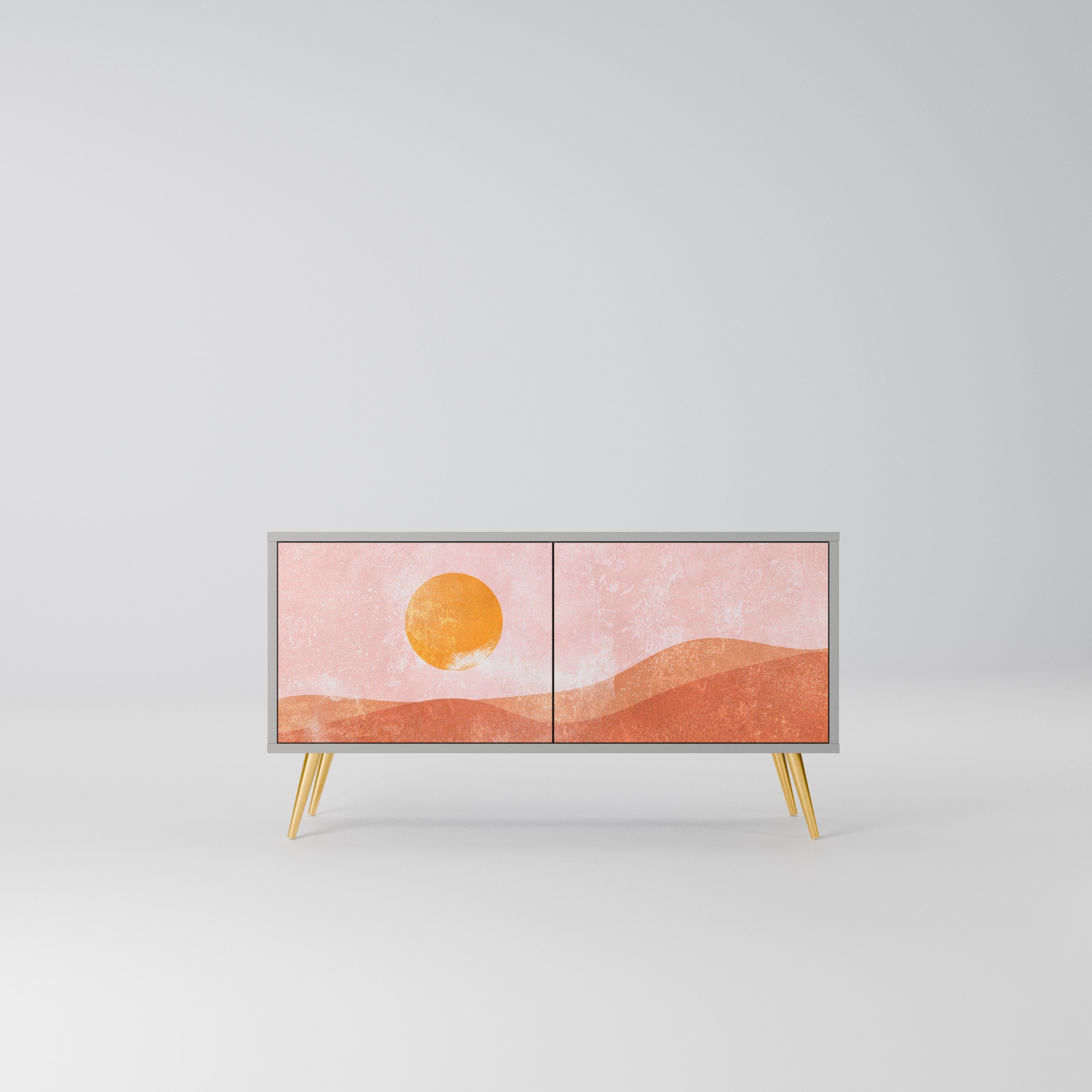 LUMINOUS SUNLIGHT Kompaktowa szafka RTV 2-drzwiowa
