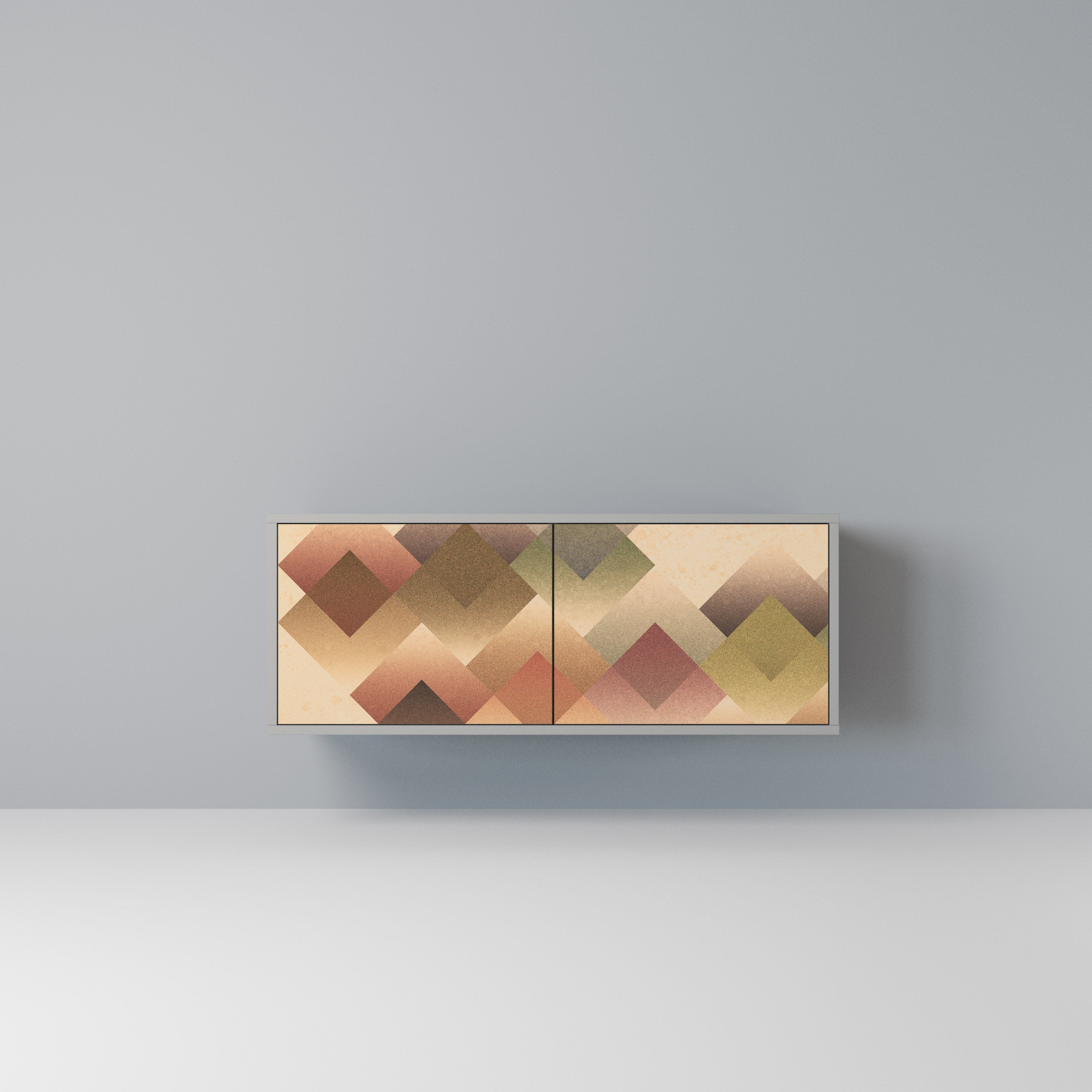 GEOMETRIC FUSION Kompaktowa szafka RTV 2-drzwiowa