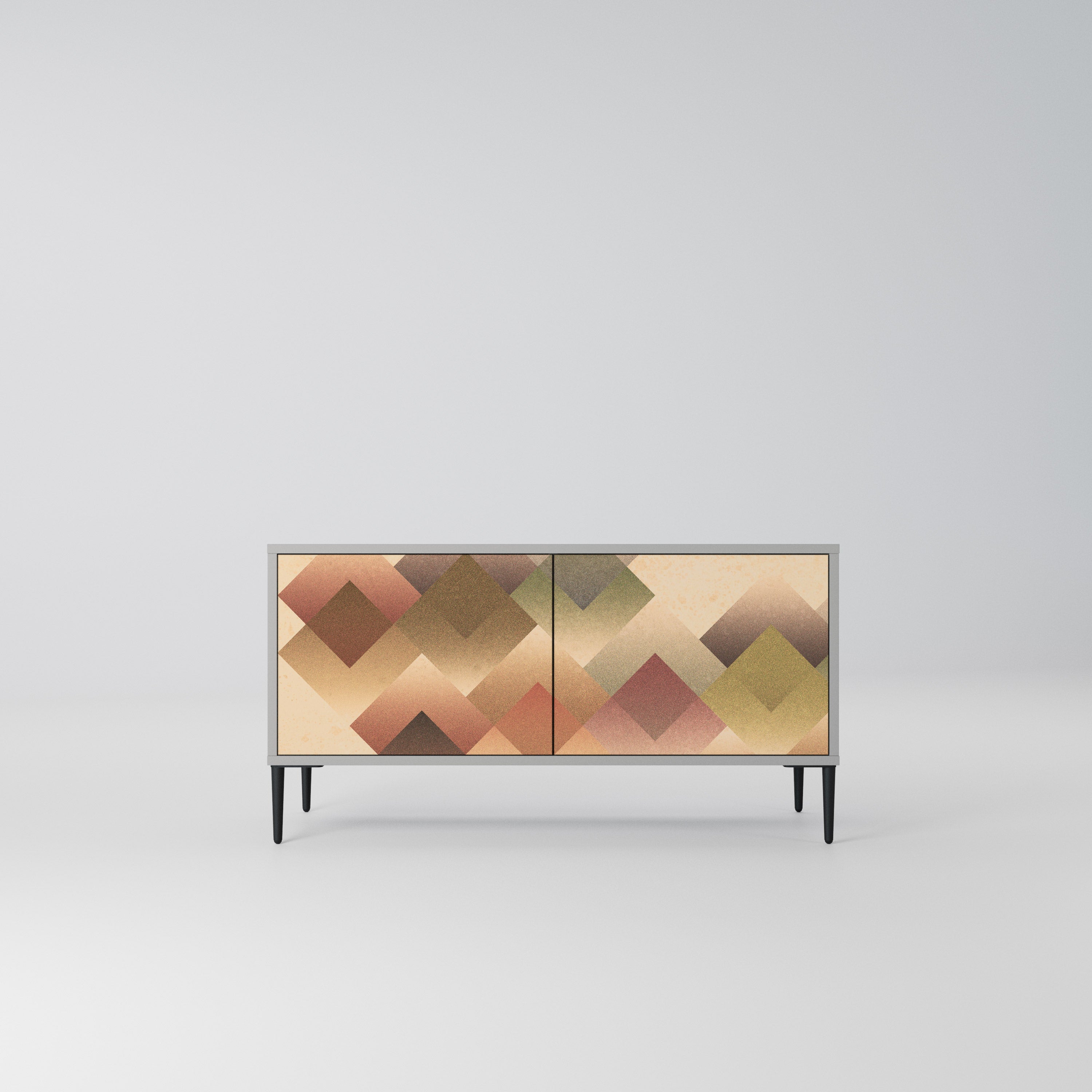 GEOMETRIC FUSION Kompaktowa szafka RTV 2-drzwiowa