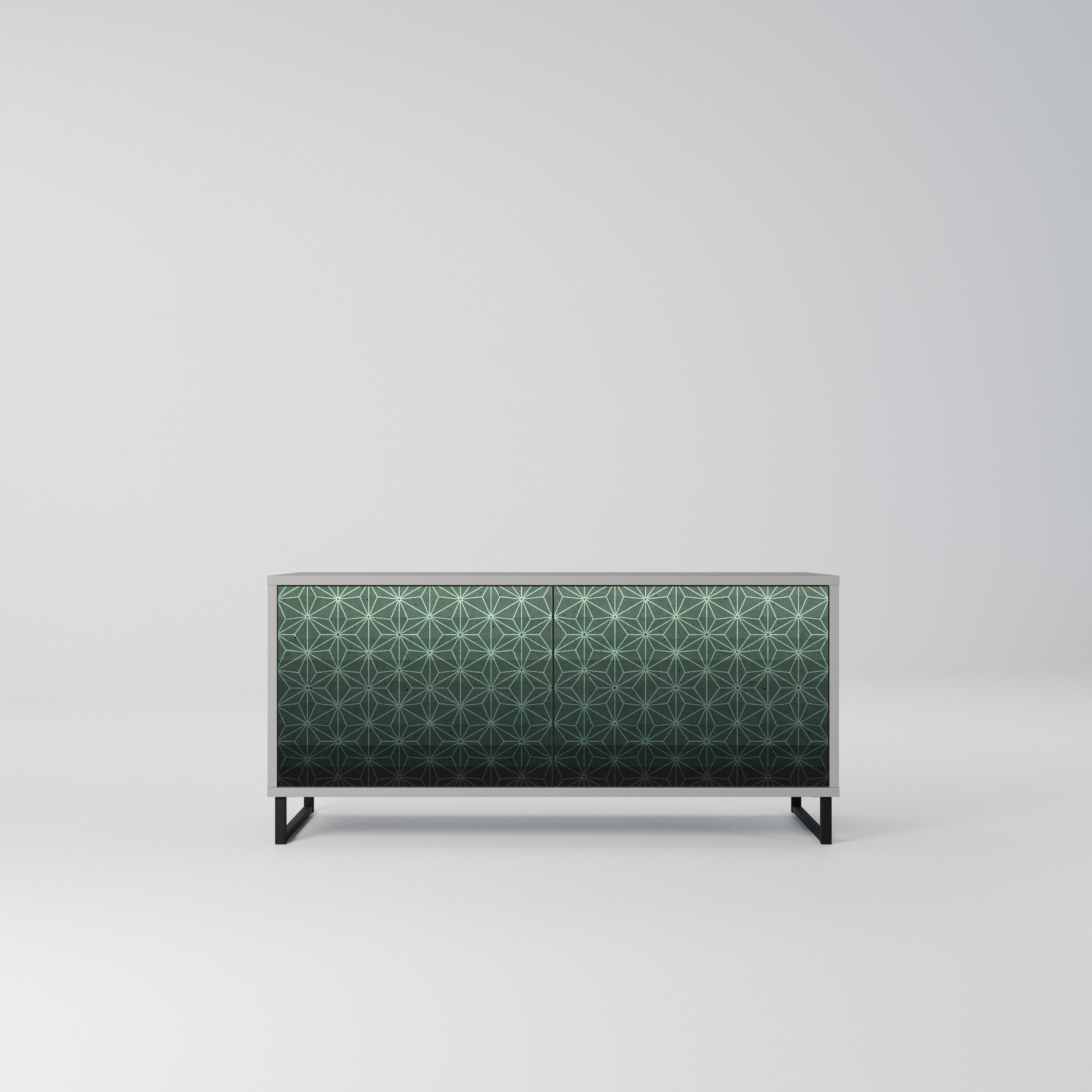 ORNAMENTAL GLIMMER Kompaktowa szafka RTV 2-drzwiowa