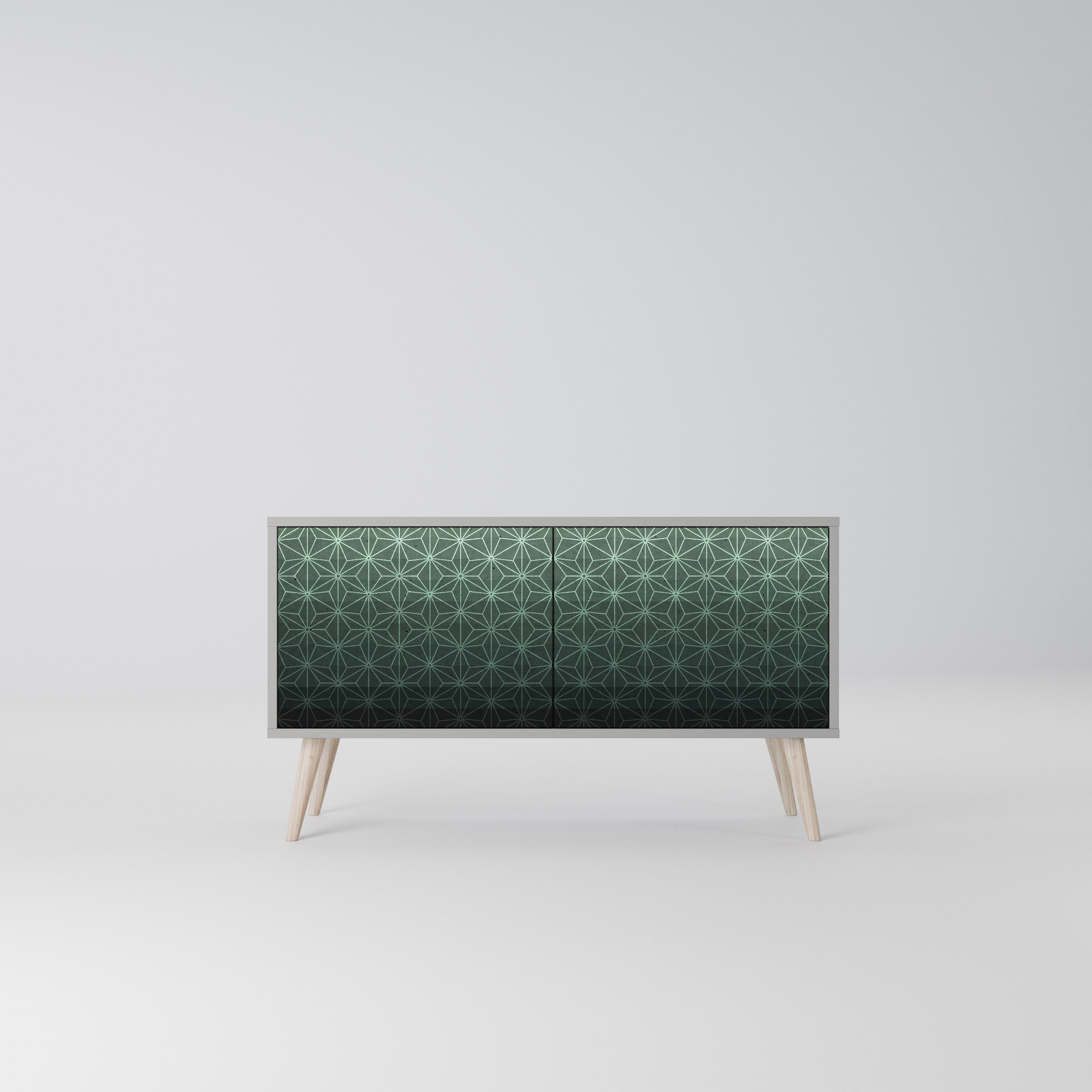 ORNAMENTAL GLIMMER Kompaktowa szafka RTV 2-drzwiowa