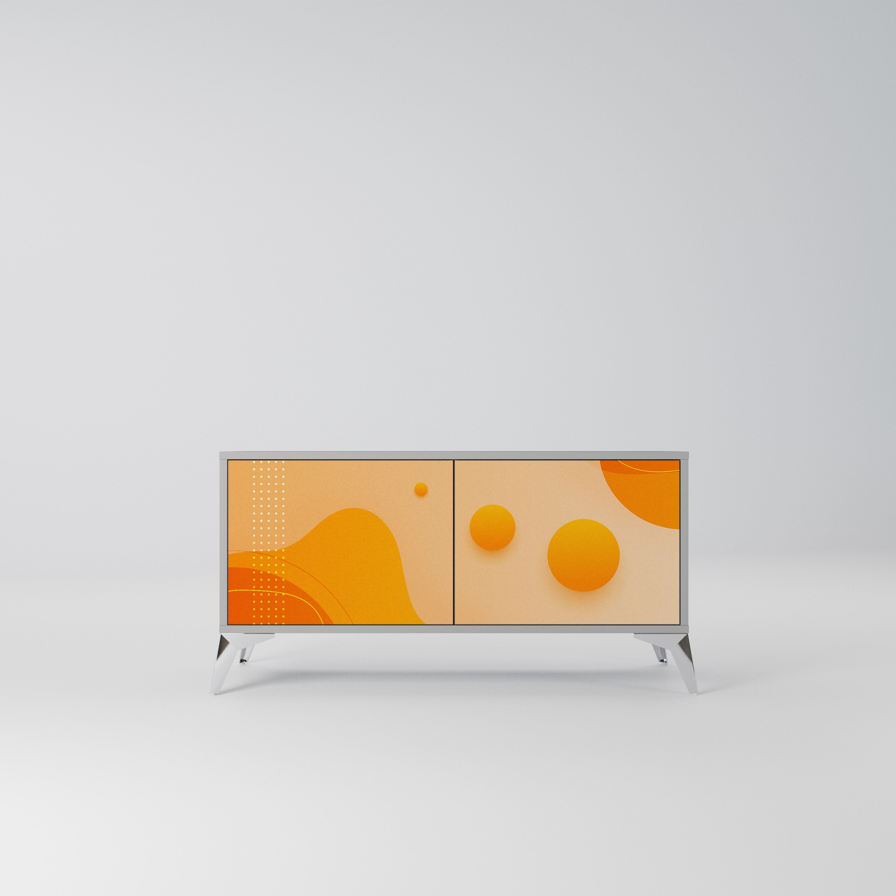 ORANGE ARRANGEMENT Kompaktowa szafka RTV 2-drzwiowa