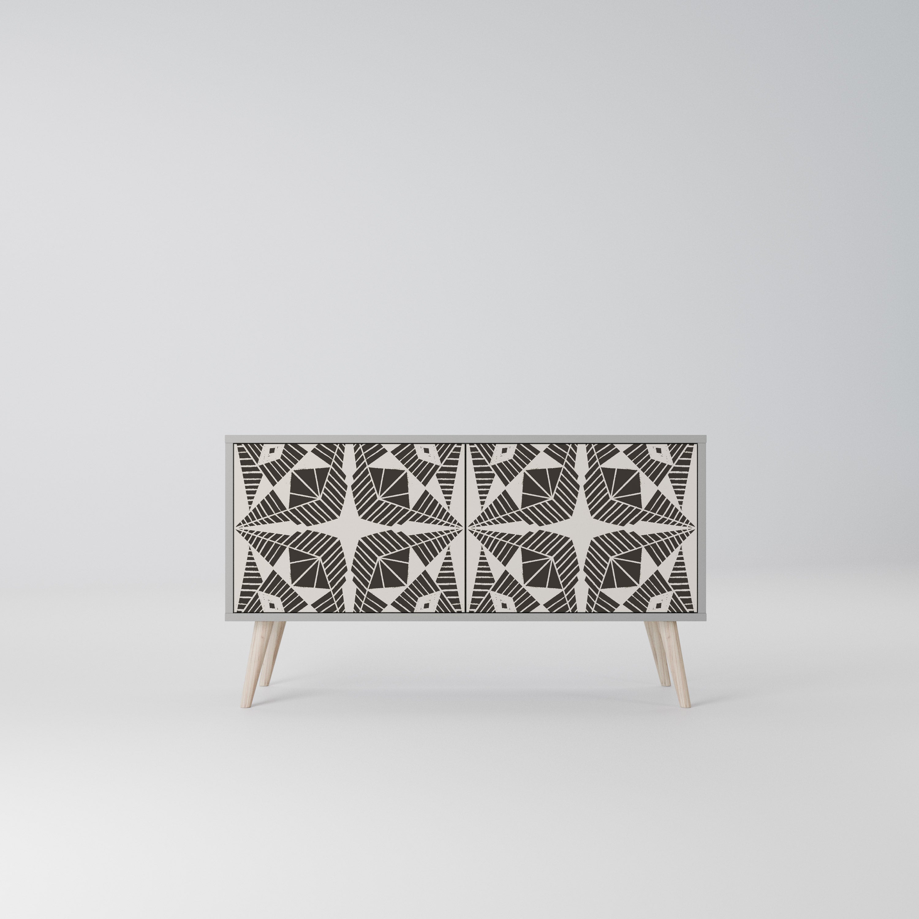 MONOCHROME NEXUS Kompaktowa szafka RTV 2-drzwiowa