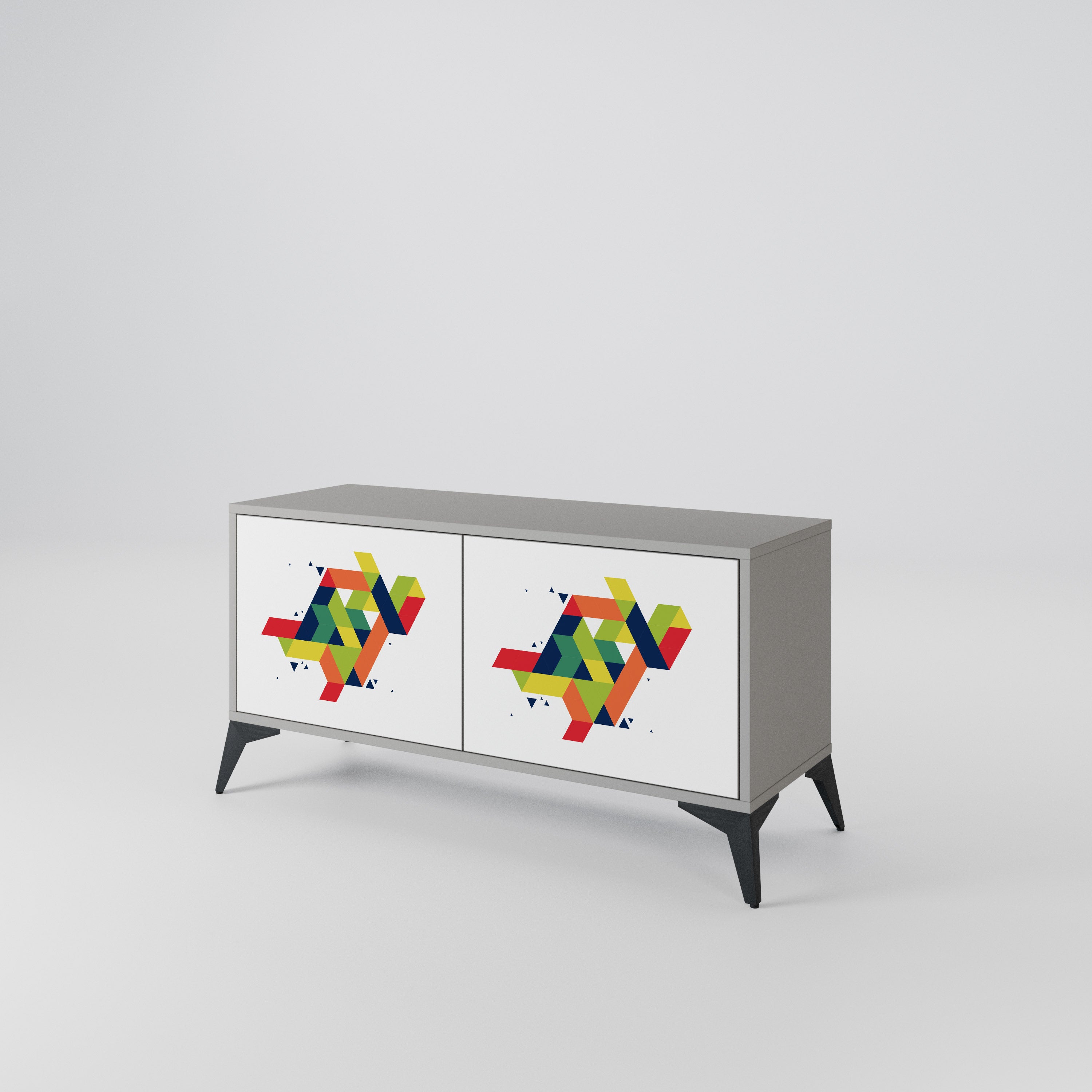 FUTURE SIGN Kompaktowa szafka RTV 2-drzwiowa