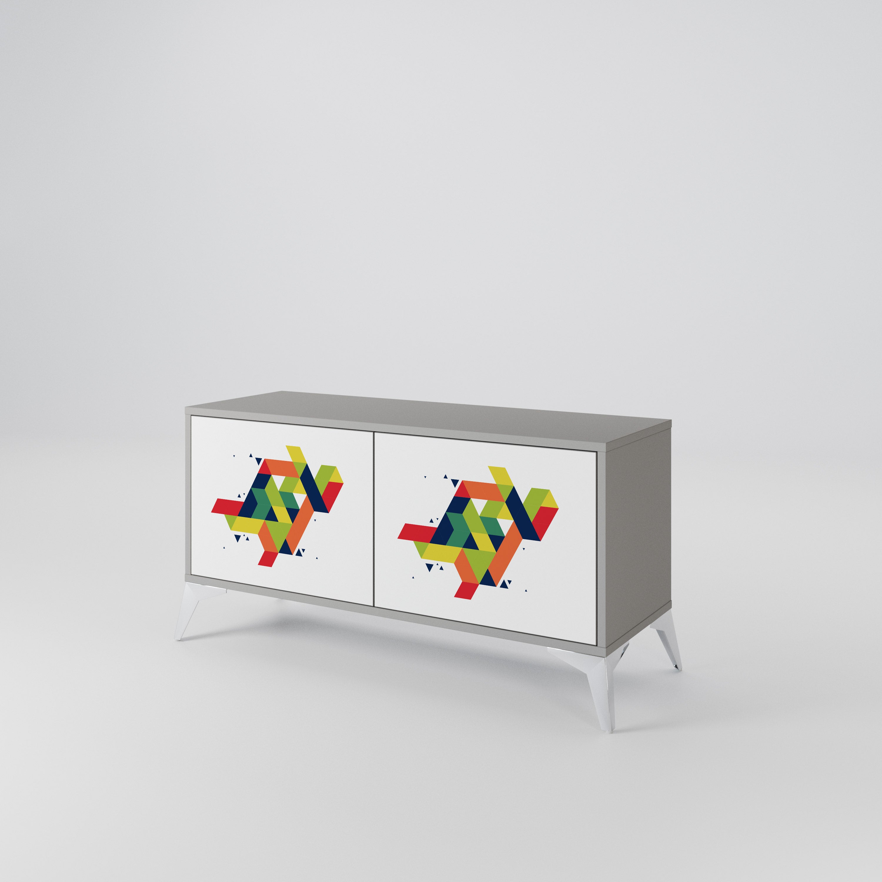 FUTURE SIGN Kompaktowa szafka RTV 2-drzwiowa