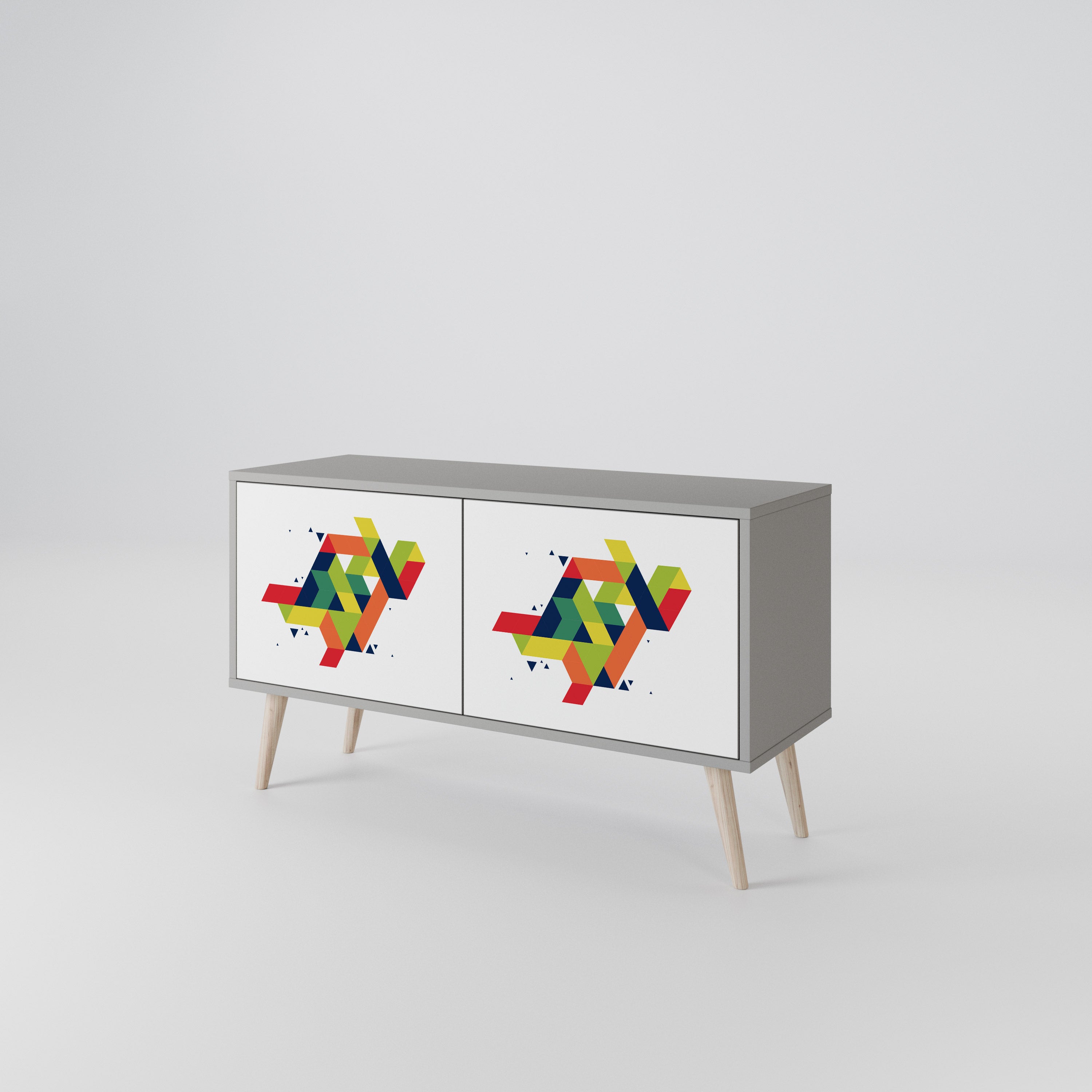 FUTURE SIGN Kompaktowa szafka RTV 2-drzwiowa
