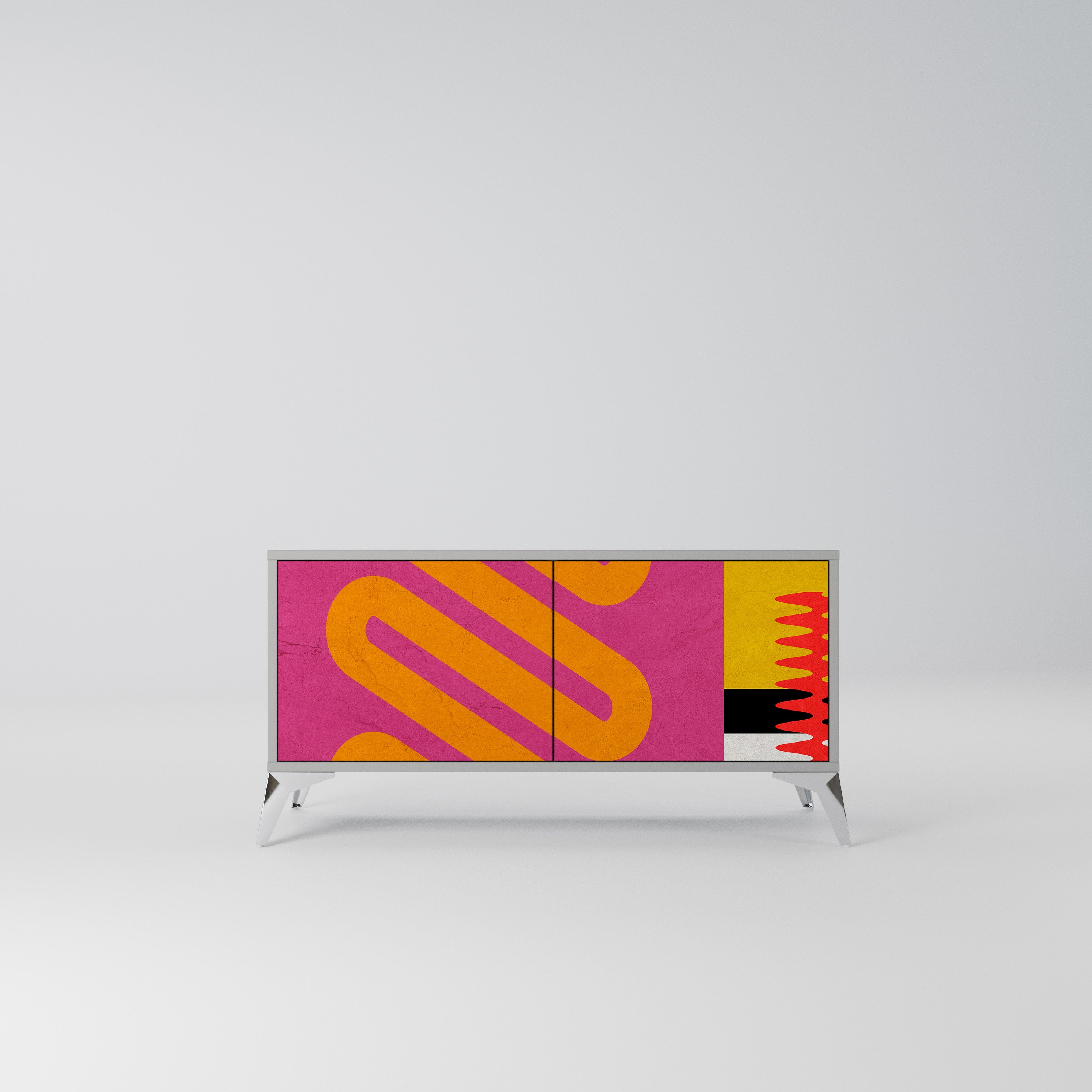 VIVID ART Kompaktowa szafka RTV 2-drzwiowa